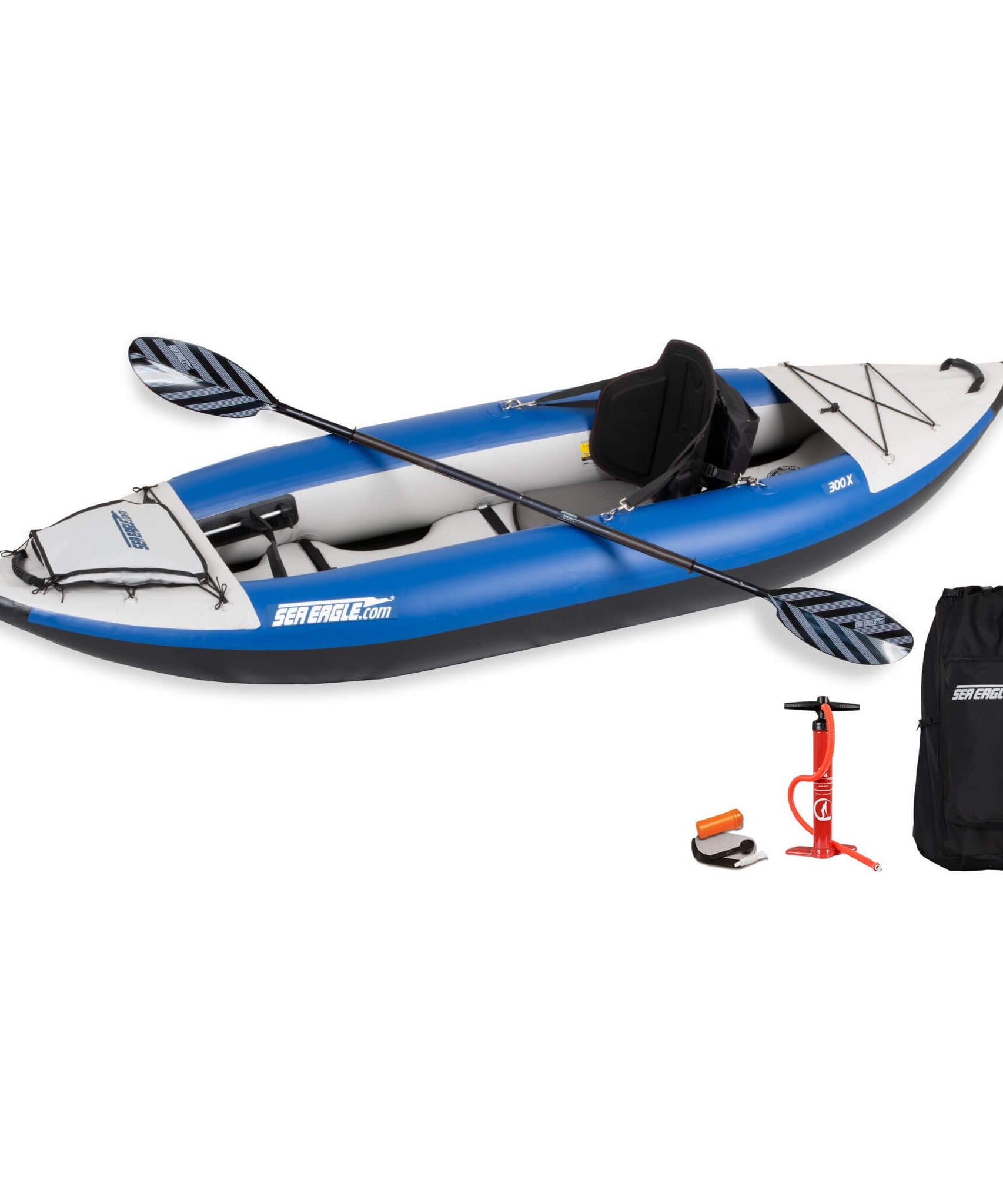 Sea Eagle 300X Explorer 1-Person Inflatable Kayak With Adjustable Footrest [300XK] (SAK18457)