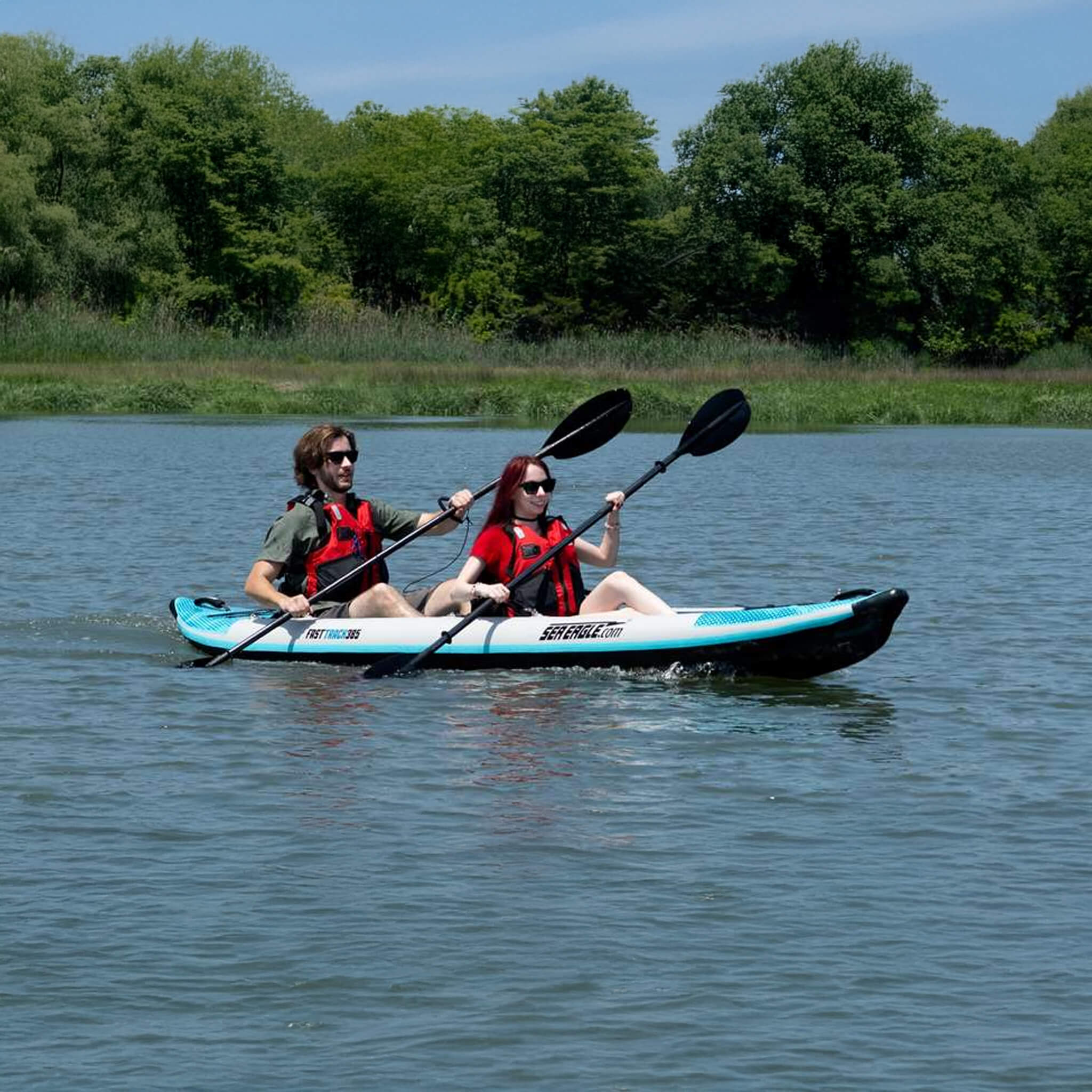 Sea Eagle 385FT FastTrack 12FT 2-Person V-Bottom Inflatable Kayak [385FTK] (SAK25086)