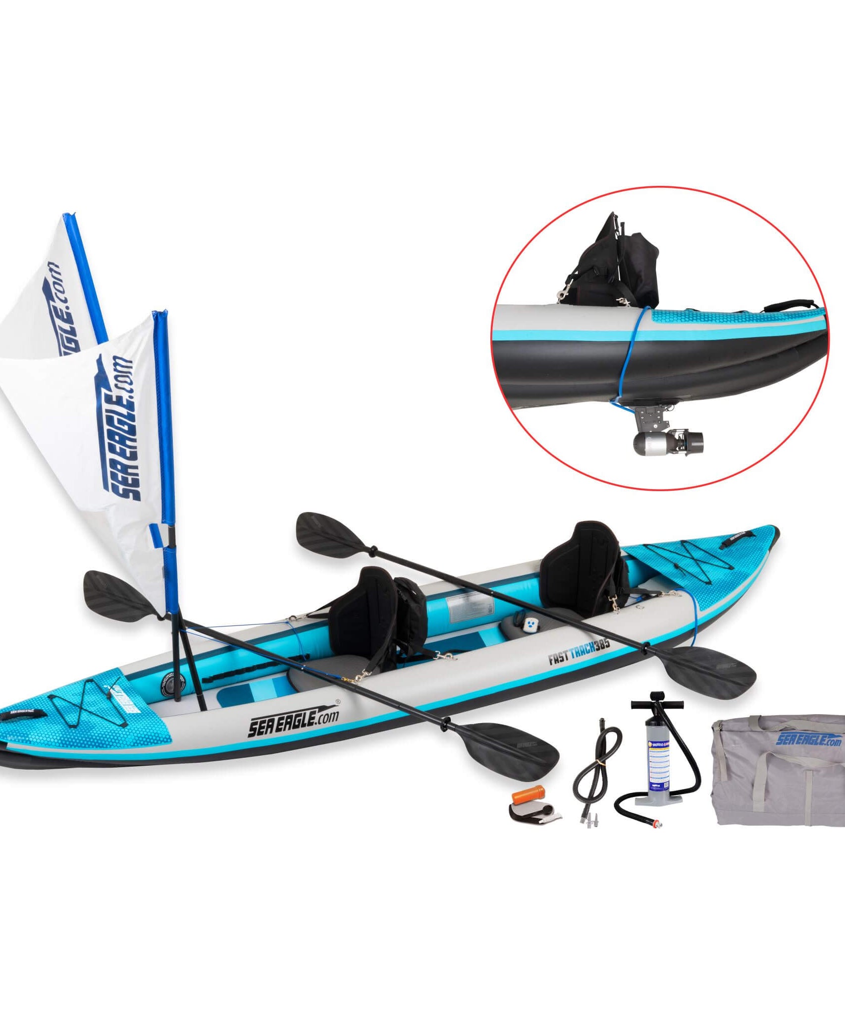 Sea Eagle 385FT FastTrack 12FT 2-Person V-Bottom Inflatable Kayak [385FTK] (SAK25086)