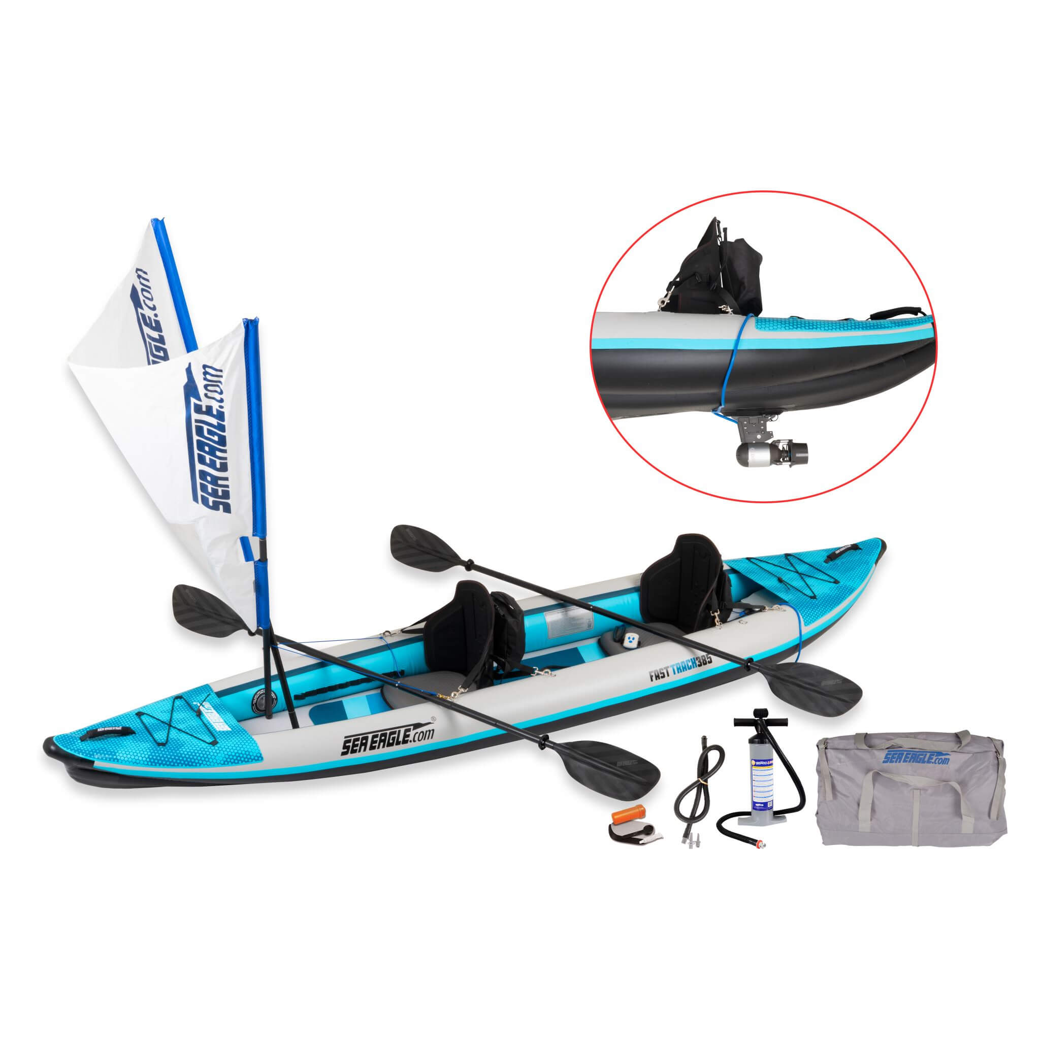 Sea Eagle 385FT FastTrack 12FT 2-Person V-Bottom Inflatable Kayak [385FTK] (SAK25086)