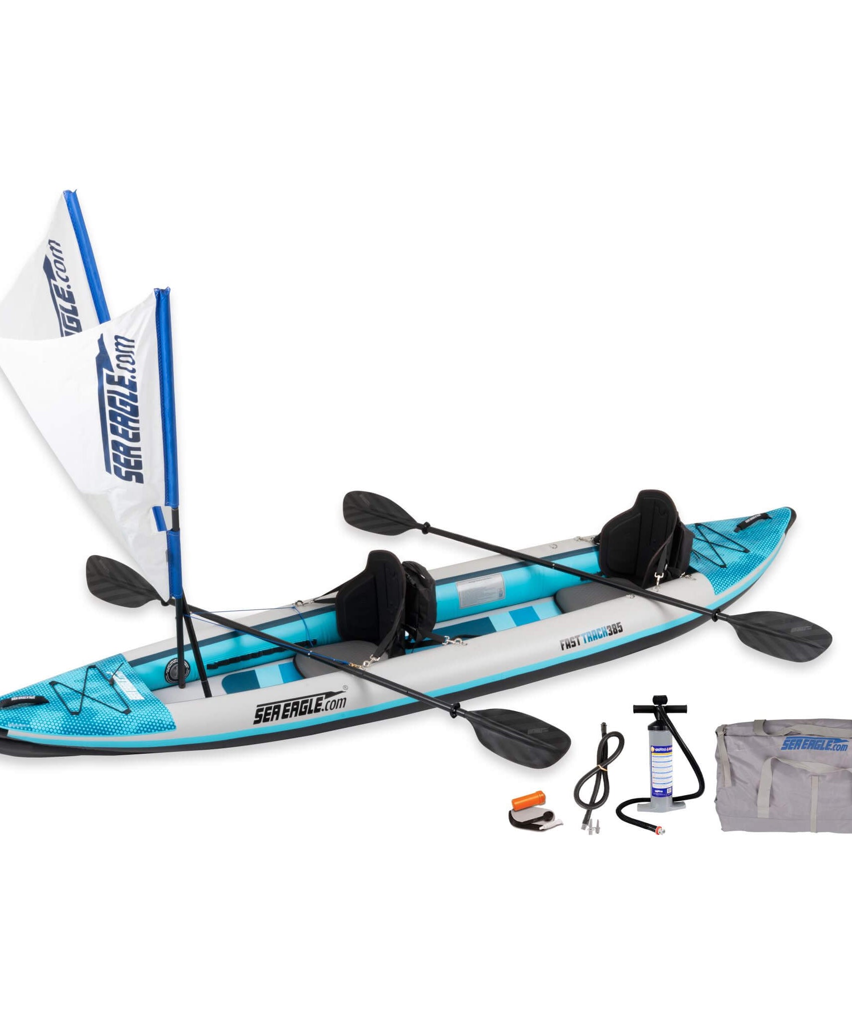 Sea Eagle 385FT FastTrack 12FT 2-Person V-Bottom Inflatable Kayak [385FTK] (SAK25086)