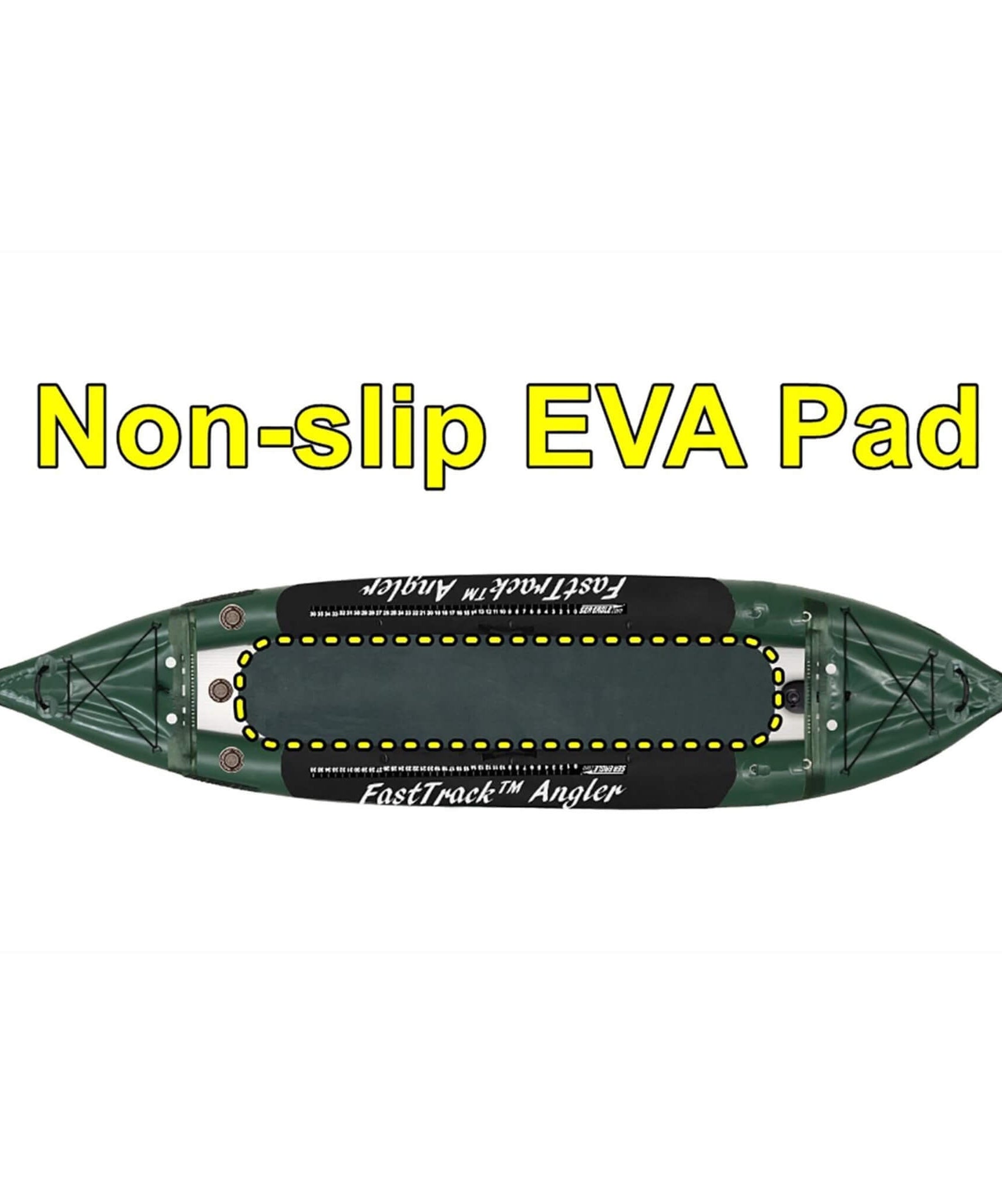 Sea Eagle 385FTA FastTrack 12FT 2- Persons Angler Inflatable Hunter Green Fishing Kayak [385FTAK] (SAK80139)
