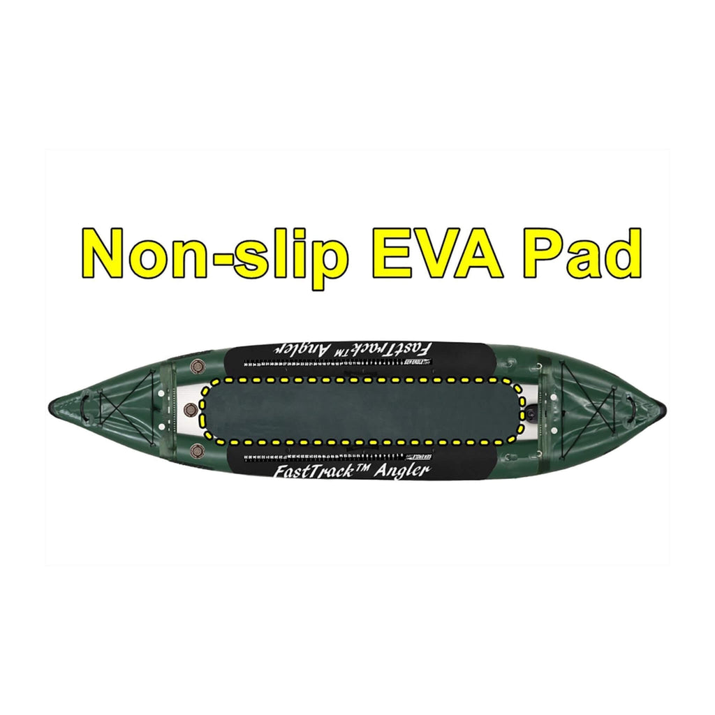Sea Eagle 385FTA FastTrack 12FT 2- Persons Angler Inflatable Hunter Green Fishing Kayak [385FTAK] (SAK80139)