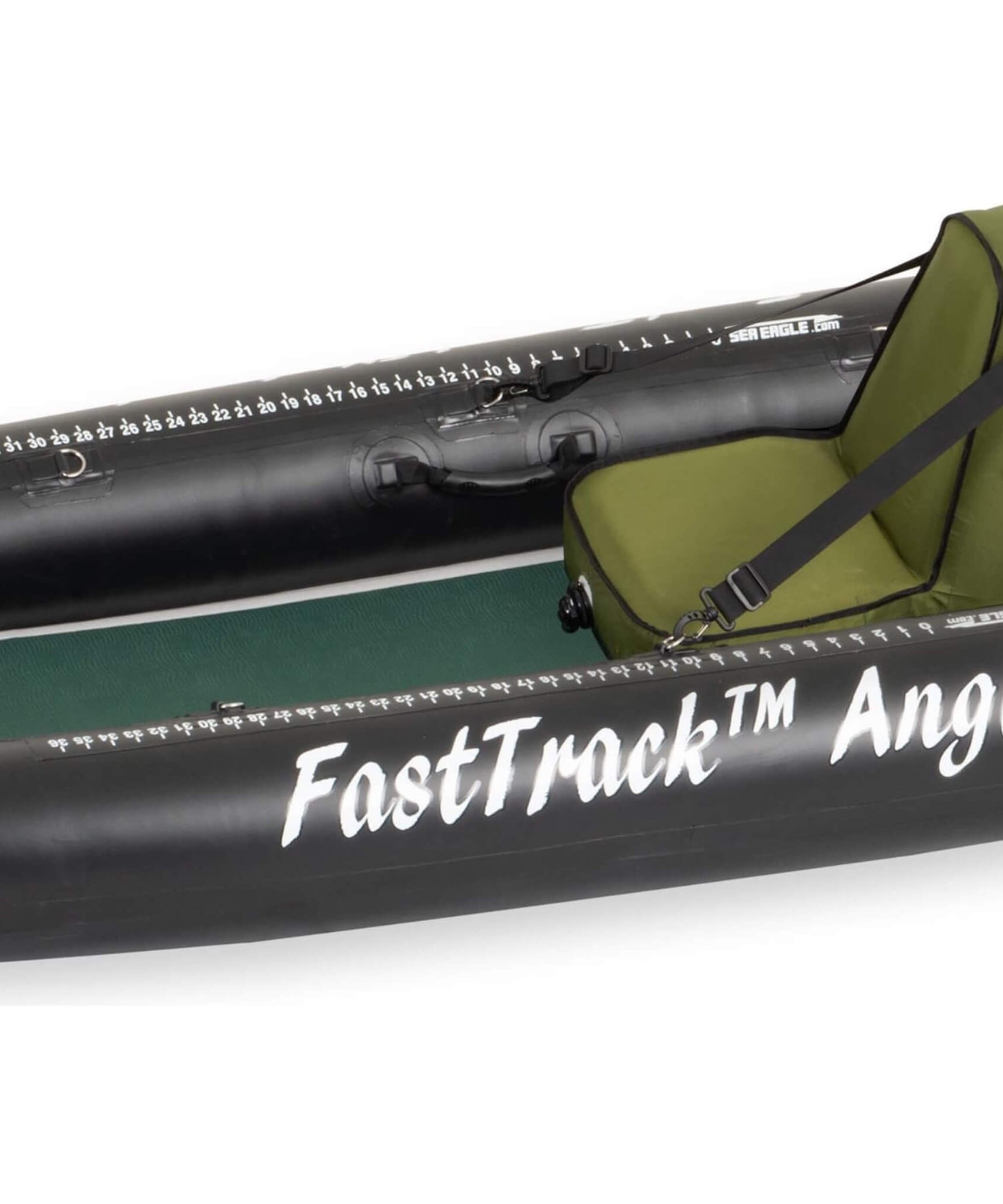 Sea Eagle 385FTA FastTrack 12FT 2- Persons Angler Inflatable Hunter Green Fishing Kayak [385FTAK] (SAK80139)