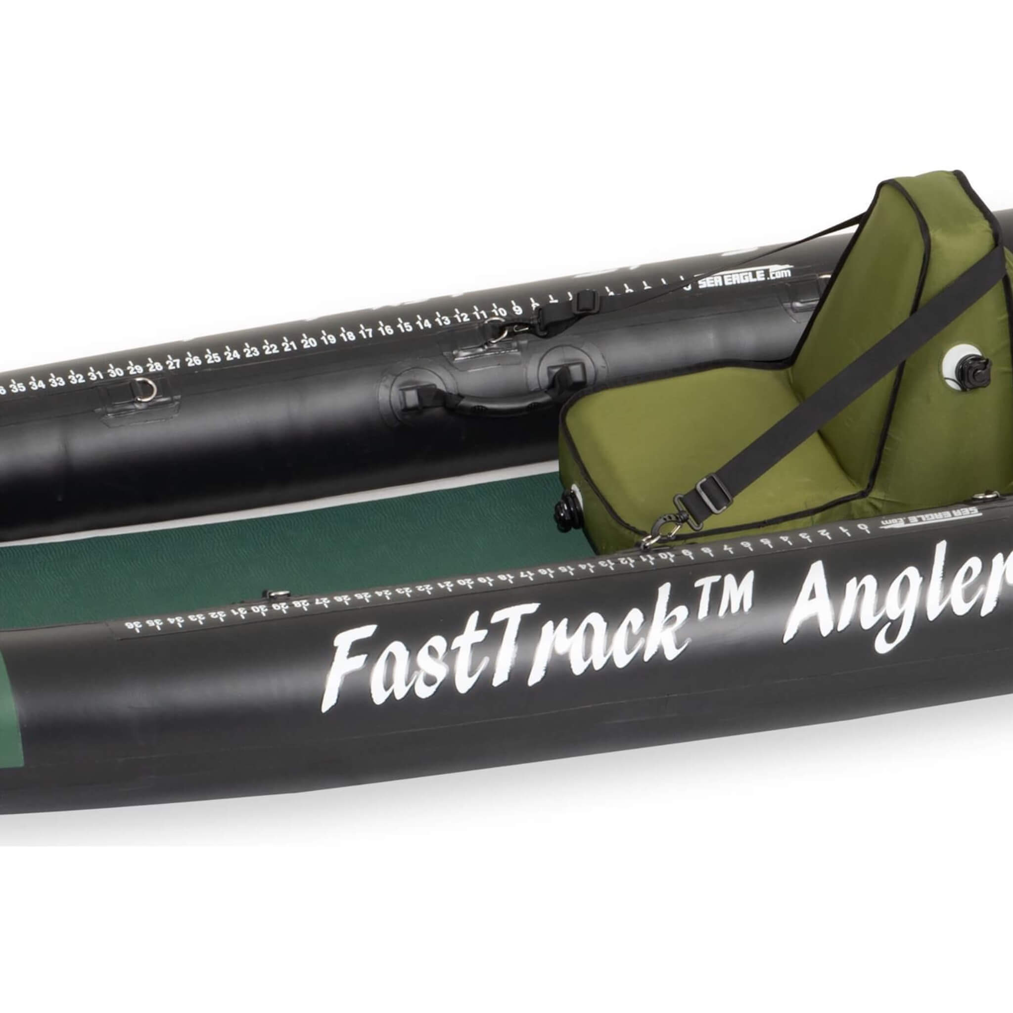 Sea Eagle 385FTA FastTrack 12FT 2- Persons Angler Inflatable Hunter Green Fishing Kayak [385FTAK] (SAK80139)