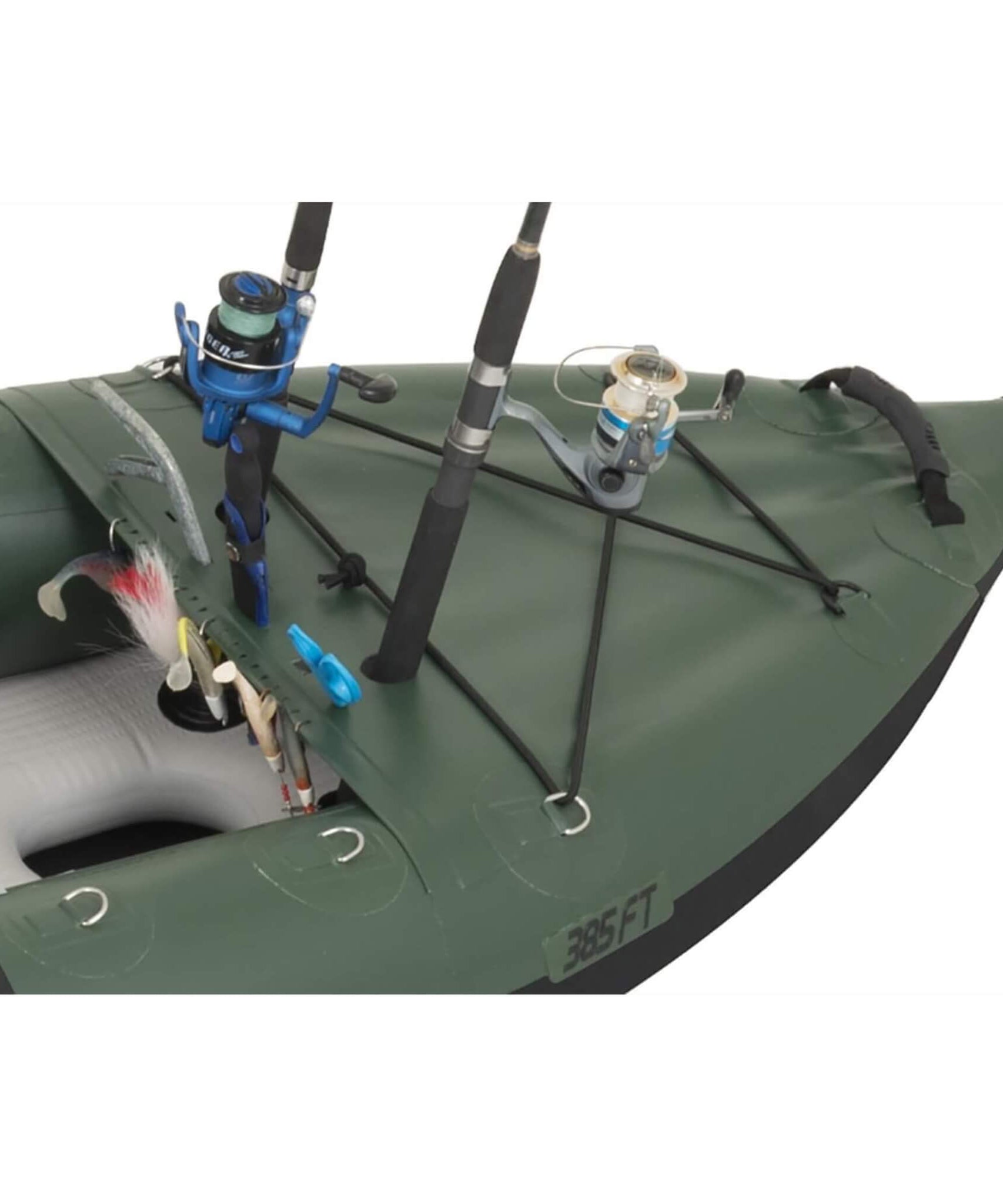 Sea Eagle 385FTA FastTrack 12FT 2- Persons Angler Inflatable Hunter Green Fishing Kayak [385FTAK] (SAK80139)