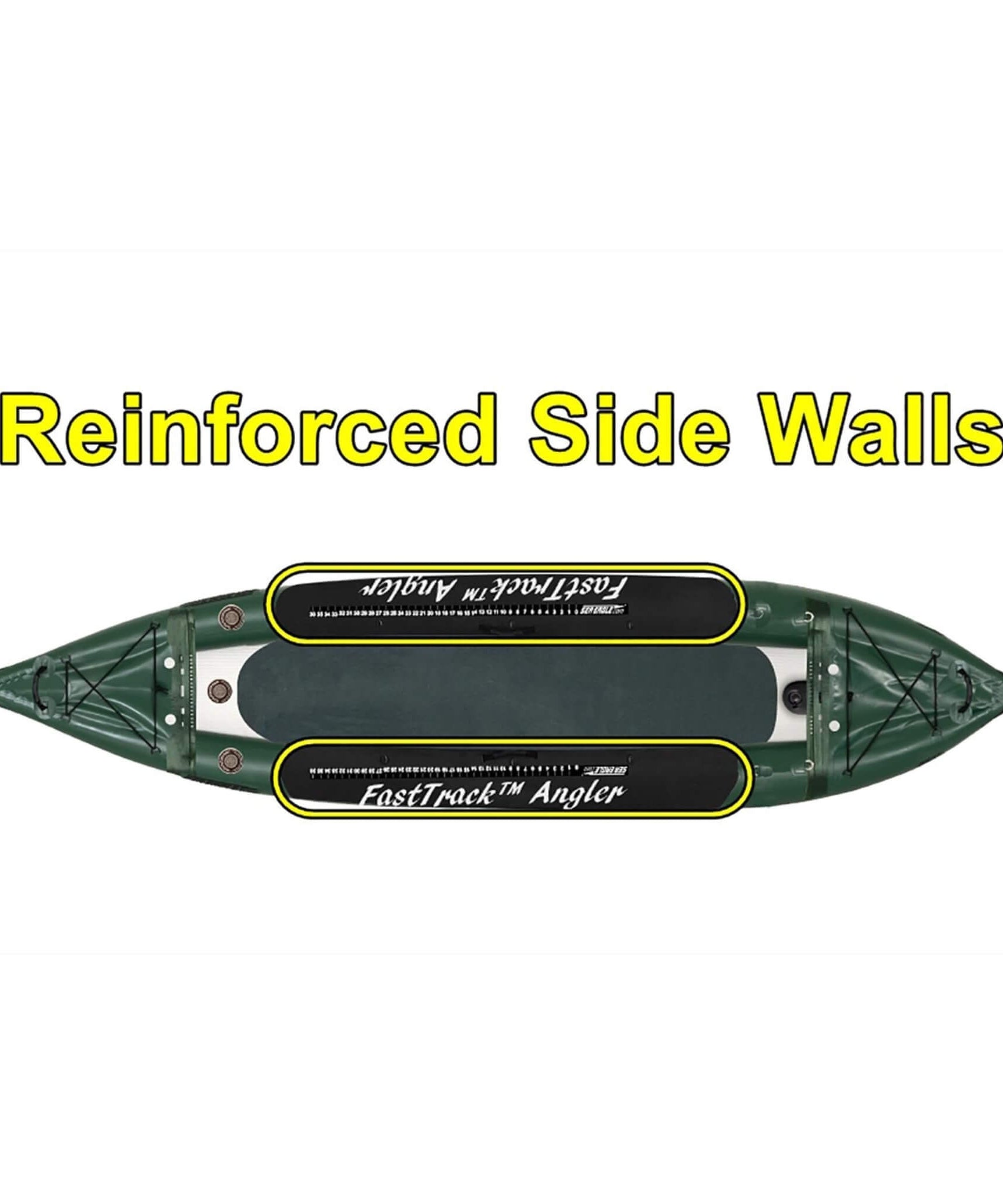 Sea Eagle 385FTA FastTrack 12FT 2- Persons Angler Inflatable Hunter Green Fishing Kayak [385FTAK] (SAK80139)
