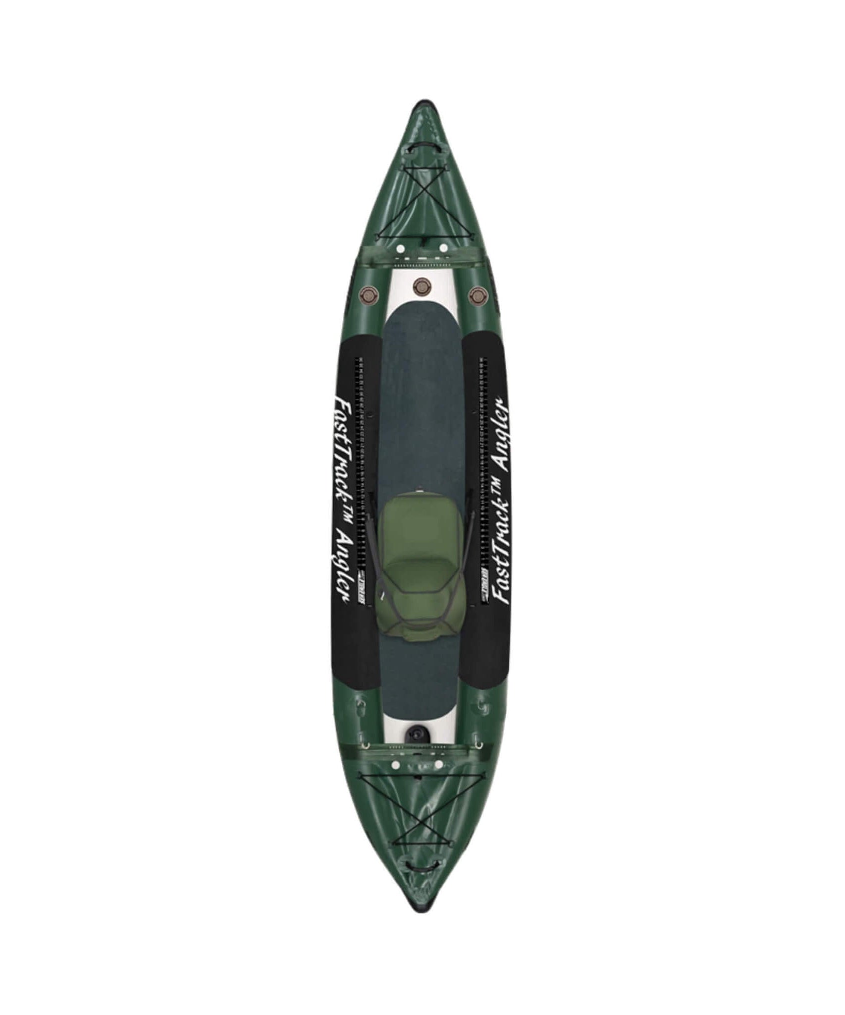 Sea Eagle 385FTA FastTrack 12FT 2- Persons Angler Inflatable Hunter Green Fishing Kayak [385FTAK] (SAK80139)