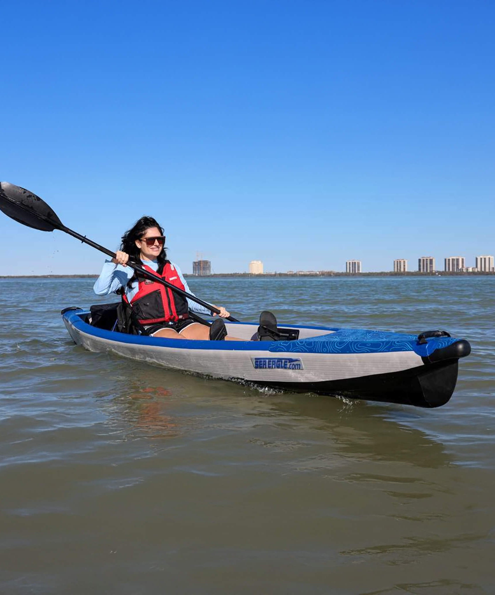 Sea Eagle 393RL RazorLite 1-Person Inflatable Lightweight Kayak With Adjustable Footrests [393RLK] (SAK13961)