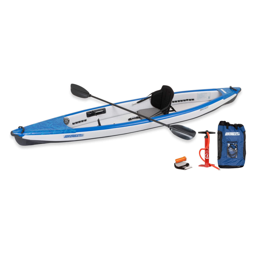 Sea Eagle 393RL RazorLite 1-Person Inflatable Lightweight Kayak With Adjustable Footrests [393RLK] (SAK13961)