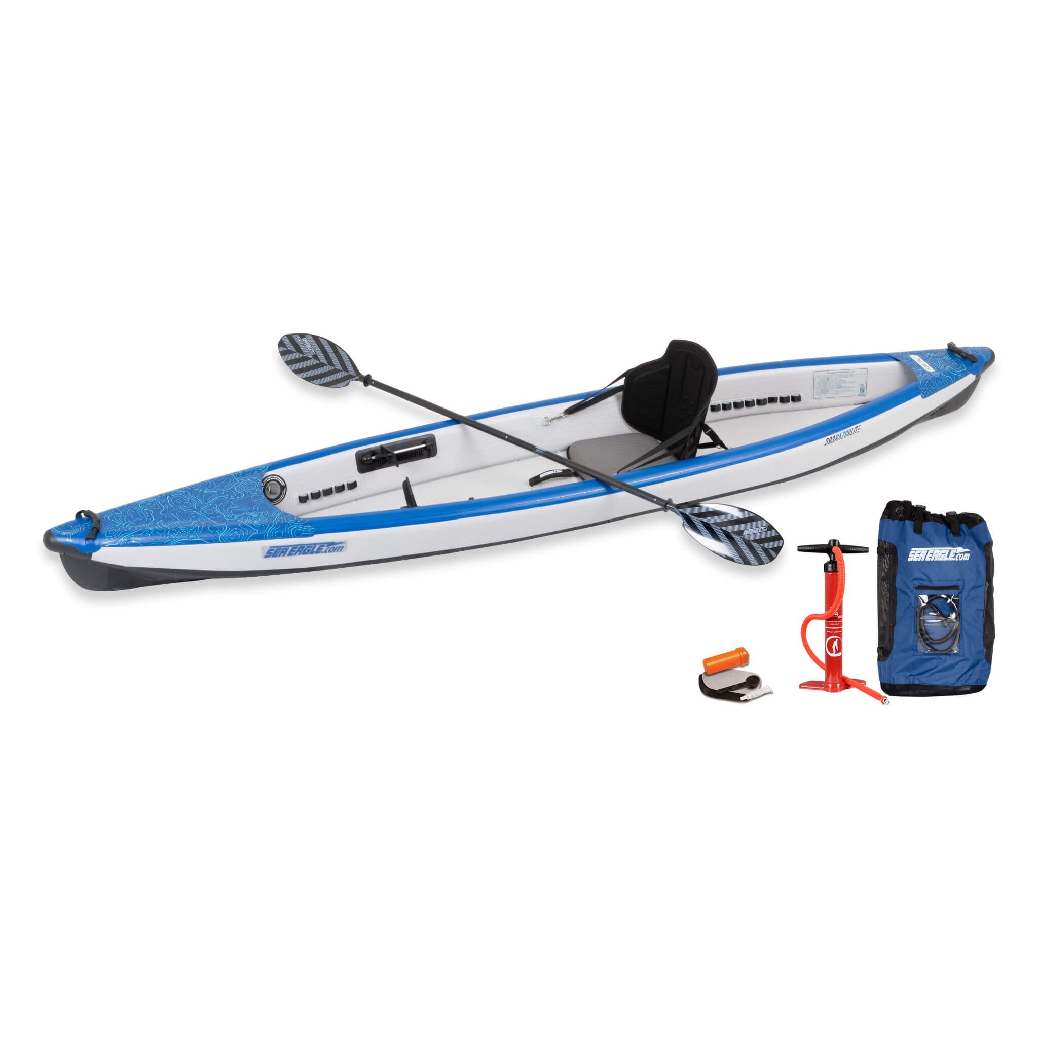 Sea Eagle 393RL RazorLite 1-Person Inflatable Lightweight Kayak With Adjustable Footrests [393RLK] (SAK13961)