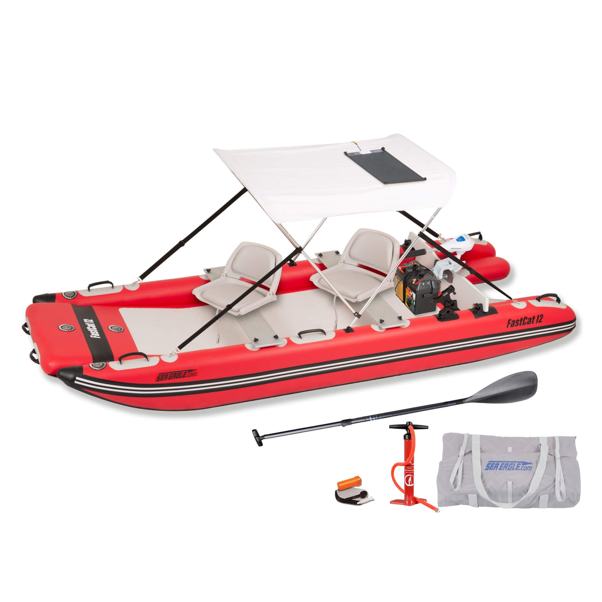 Sea Eagle Boats FastCat12™ Catamaran Inflatable Boat, 13FT [FASTCAT12K] (SAK29684)