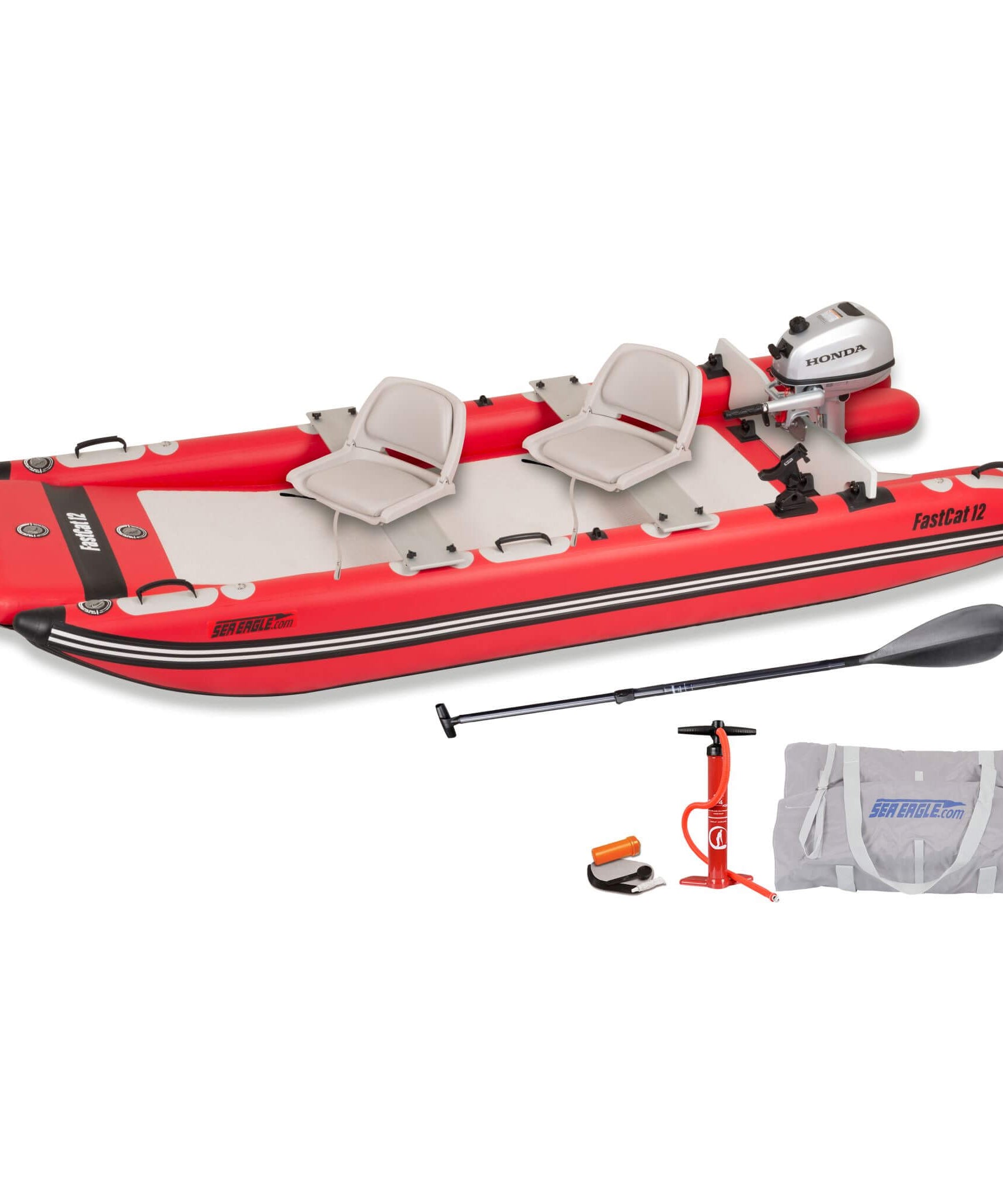 Sea Eagle Boats FastCat12™ Catamaran Inflatable Boat, 13FT [FASTCAT12K] (SAK29684)