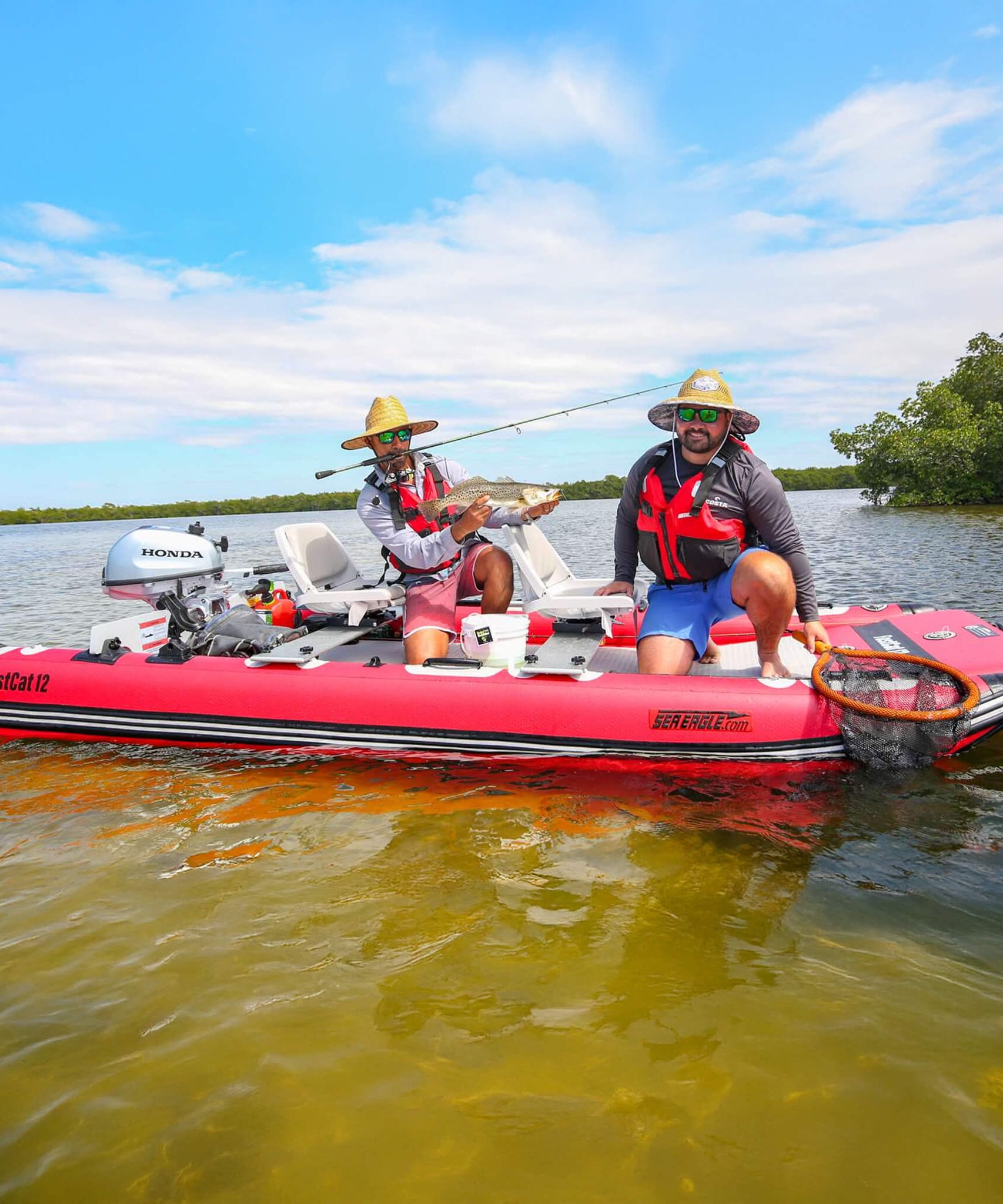 Sea Eagle Boats FastCat12™ Catamaran Inflatable Boat, 13FT [FASTCAT12K] (SAK29684)