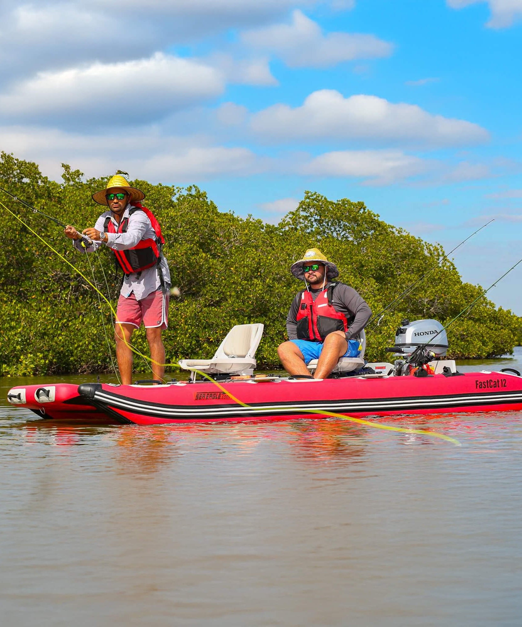 Sea Eagle Boats FastCat12™ Catamaran Inflatable Boat, 13FT [FASTCAT12K] (SAK29684)