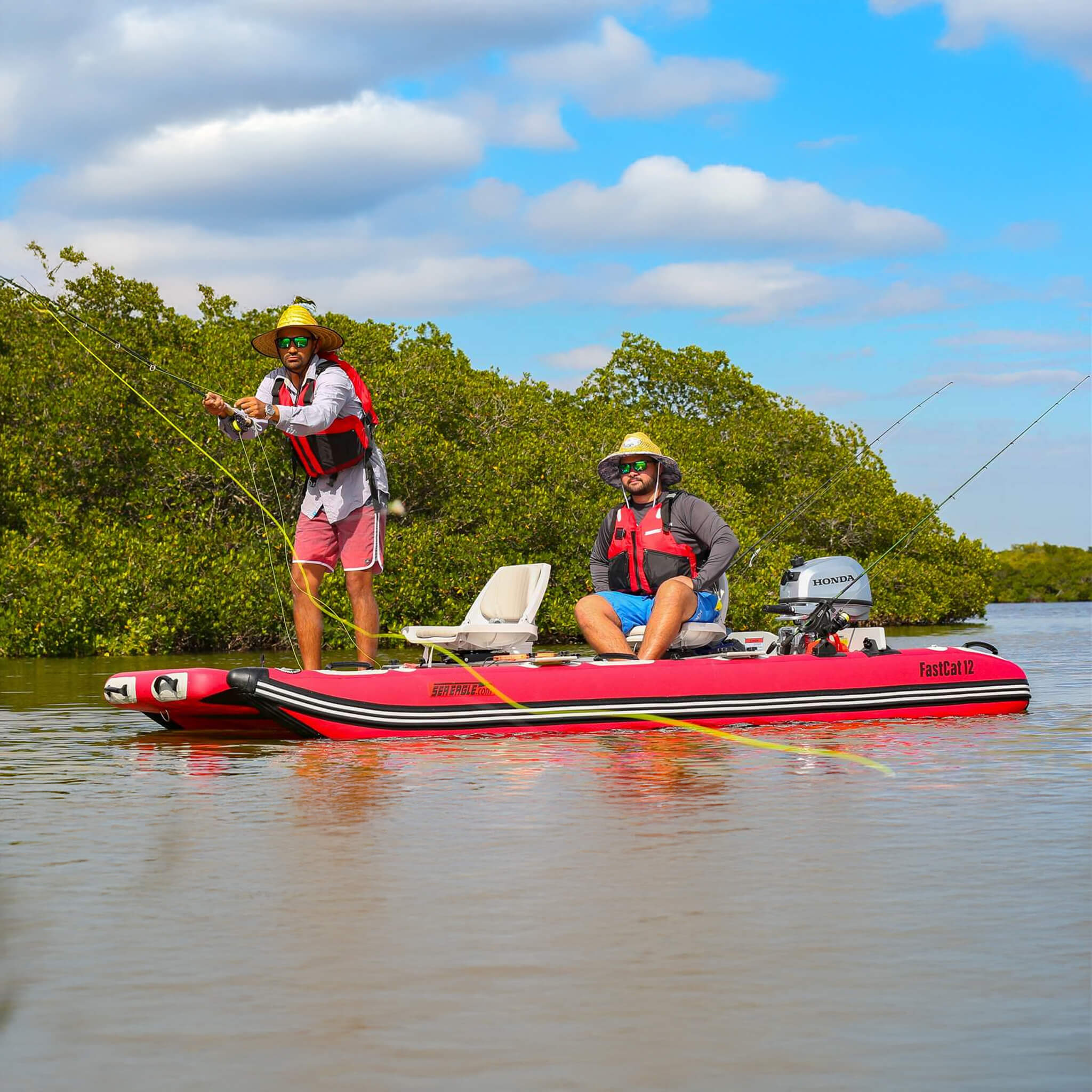 Sea Eagle Boats FastCat12™ Catamaran Inflatable Boat, 13FT [FASTCAT12K] (SAK29684)