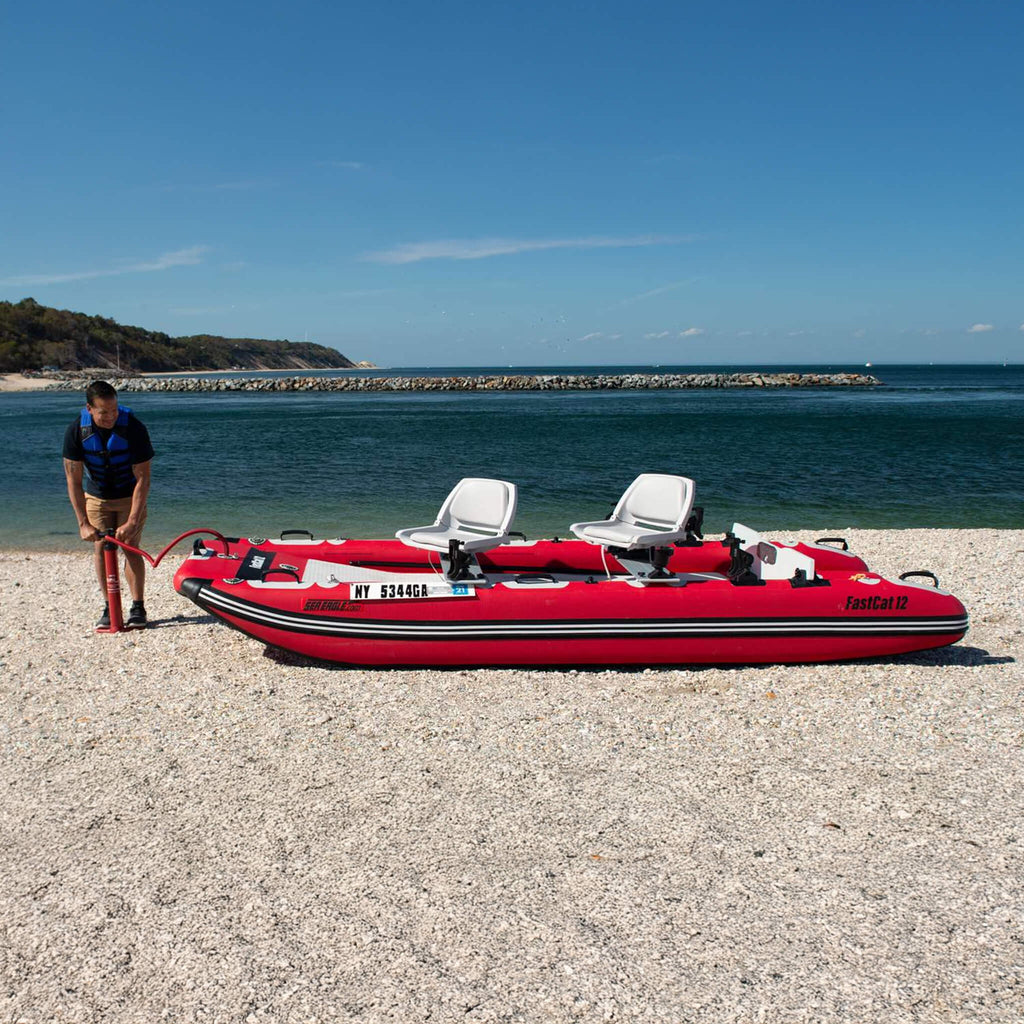 Sea Eagle Boats FastCat12™ Catamaran Inflatable Boat, 13FT [FASTCAT12K] (SAK29684)
