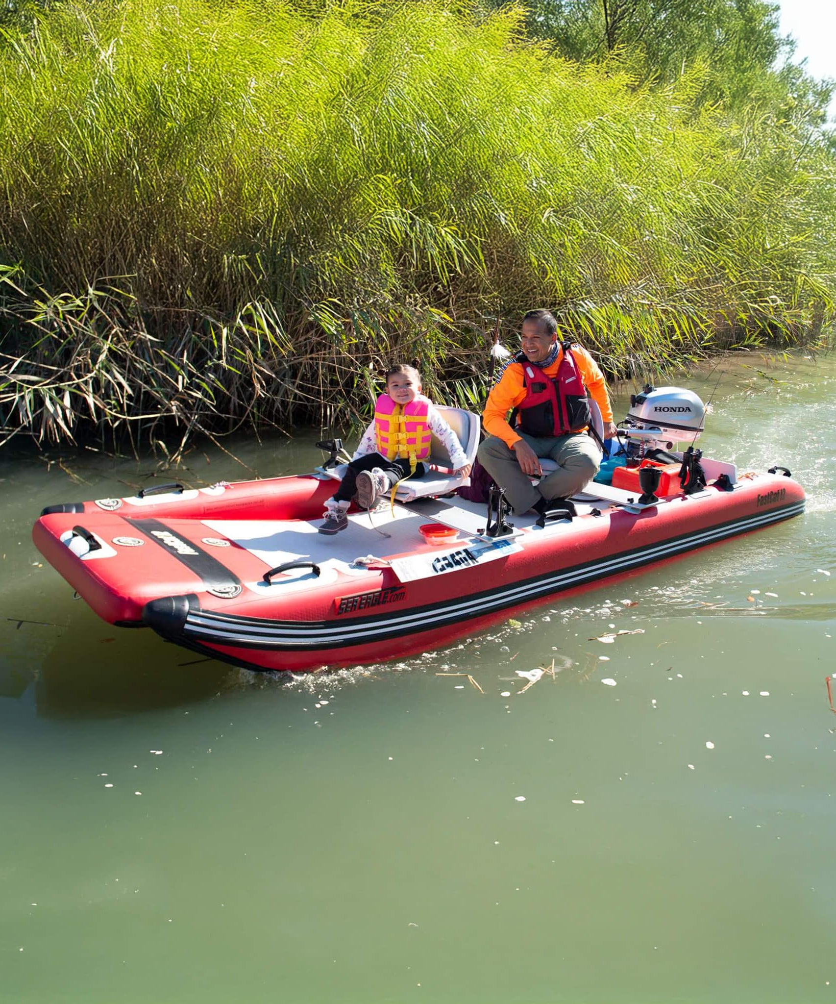 Sea Eagle Boats FastCat12™ Catamaran Inflatable Boat, 13FT [FASTCAT12K] (SAK29684)
