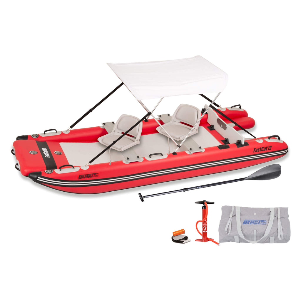 Sea Eagle Boats FastCat12™ Catamaran Inflatable Boat, 13FT [FASTCAT12K] (SAK29684)