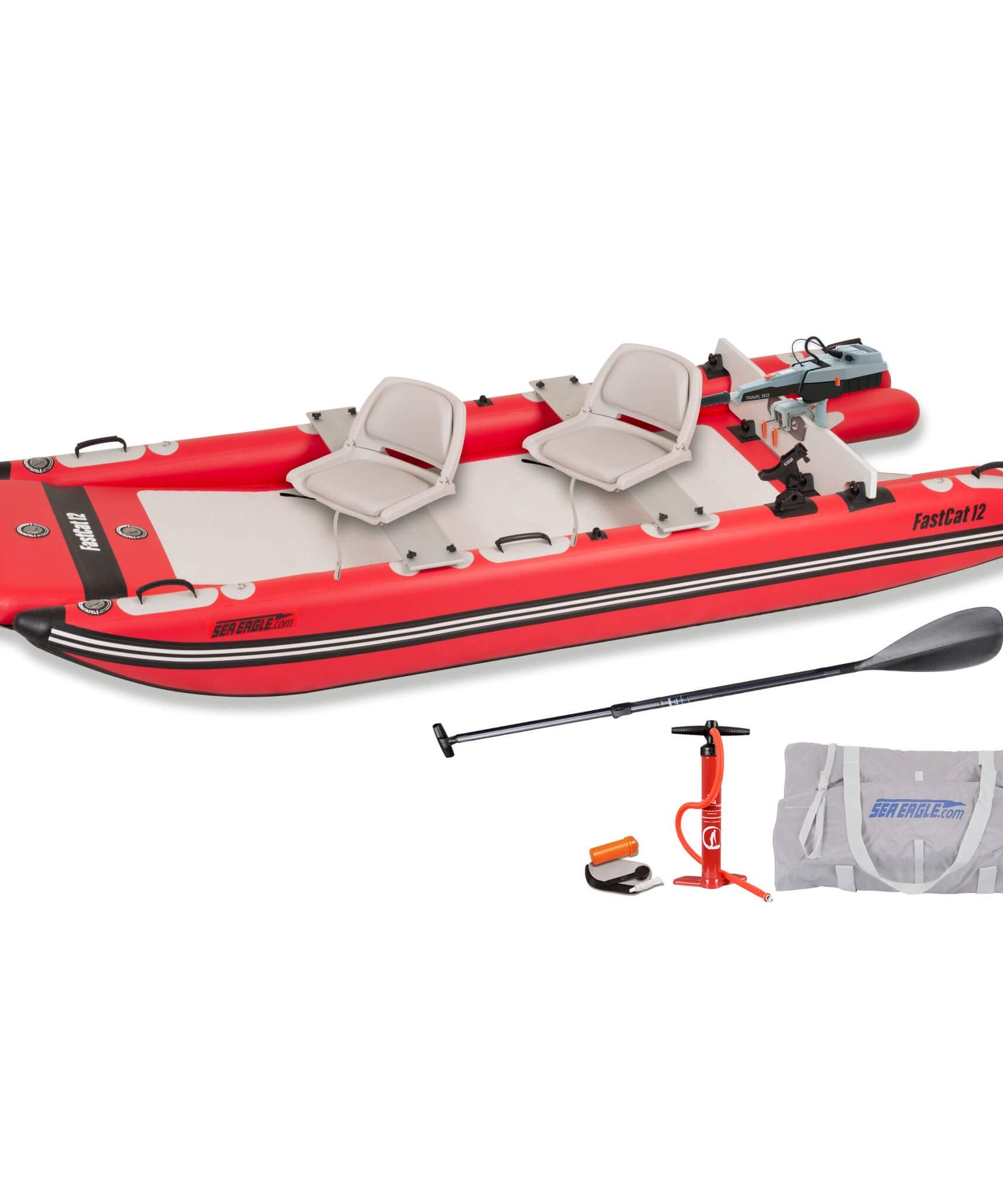 Sea Eagle Boats FastCat12™ Catamaran Inflatable Boat, 13FT [FASTCAT12K] (SAK29684)
