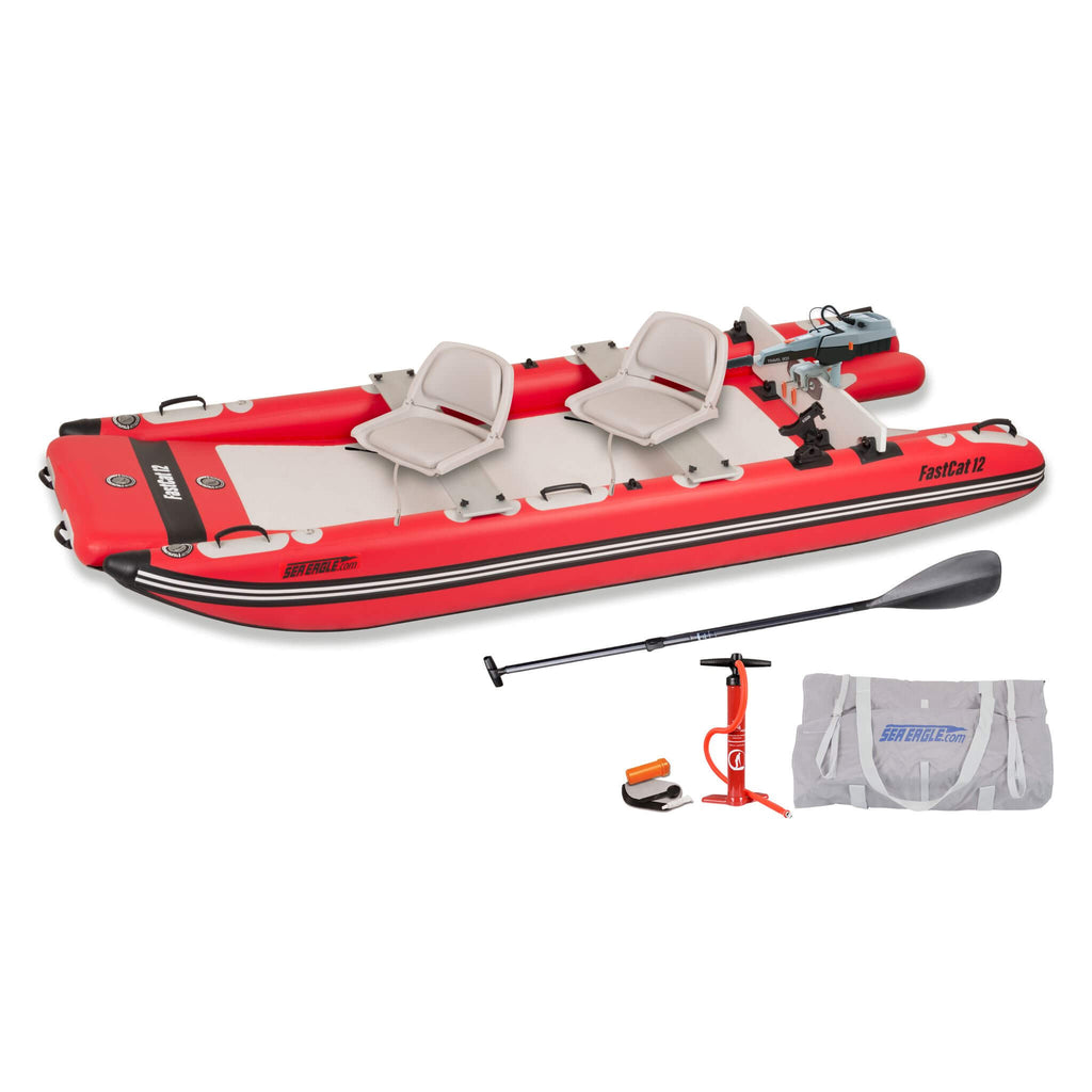 Sea Eagle Boats FastCat12™ Catamaran Inflatable Boat, 13FT [FASTCAT12K] (SAK29684)