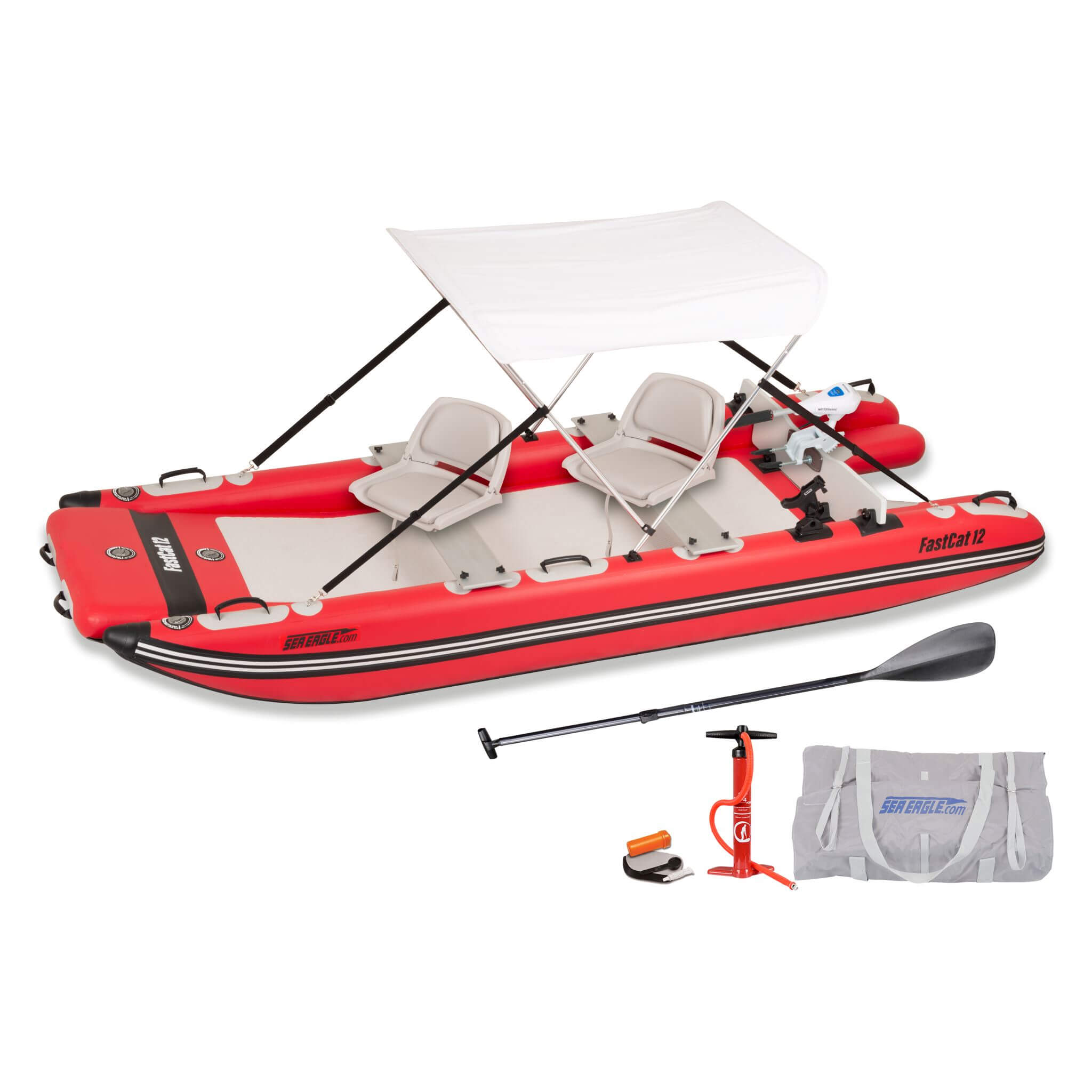 Sea Eagle Boats FastCat12™ Catamaran Inflatable Boat, 13FT [FASTCAT12K] (SAK29684)