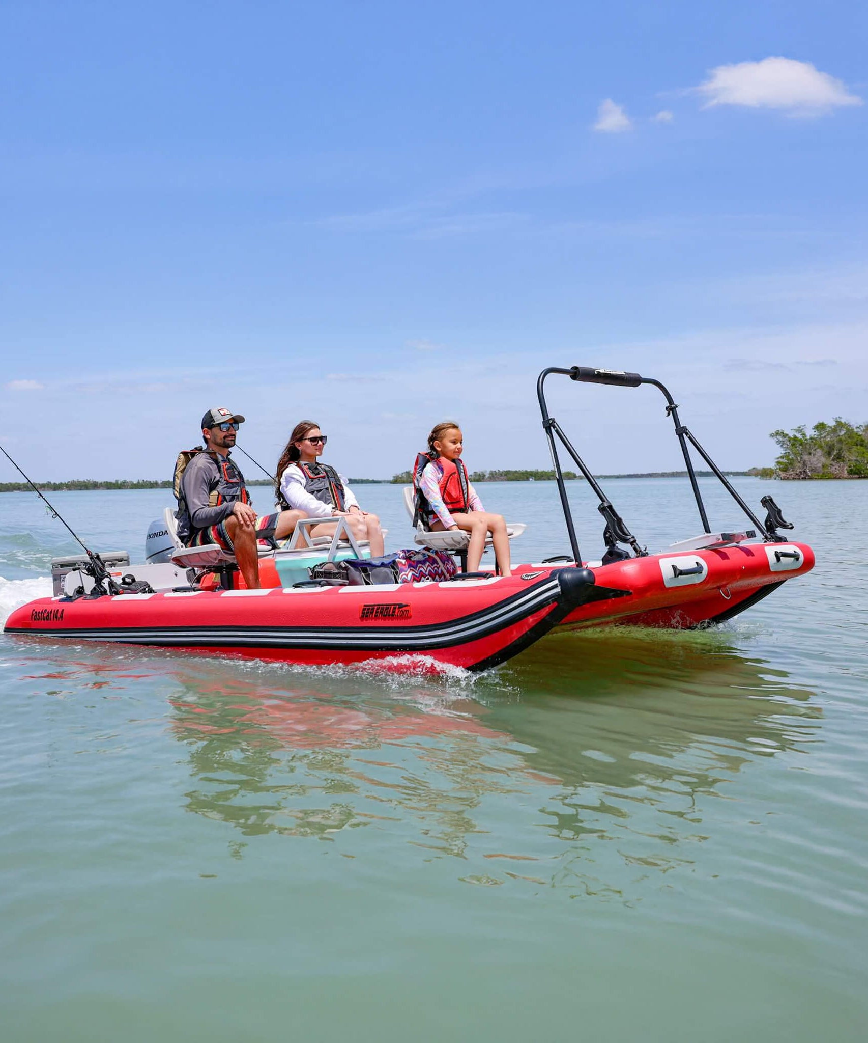 Sea Eagle Boats FastCat14™ Catamaran Inflatable Boat, 14FT [FASTCAT14K] (SAK43210)