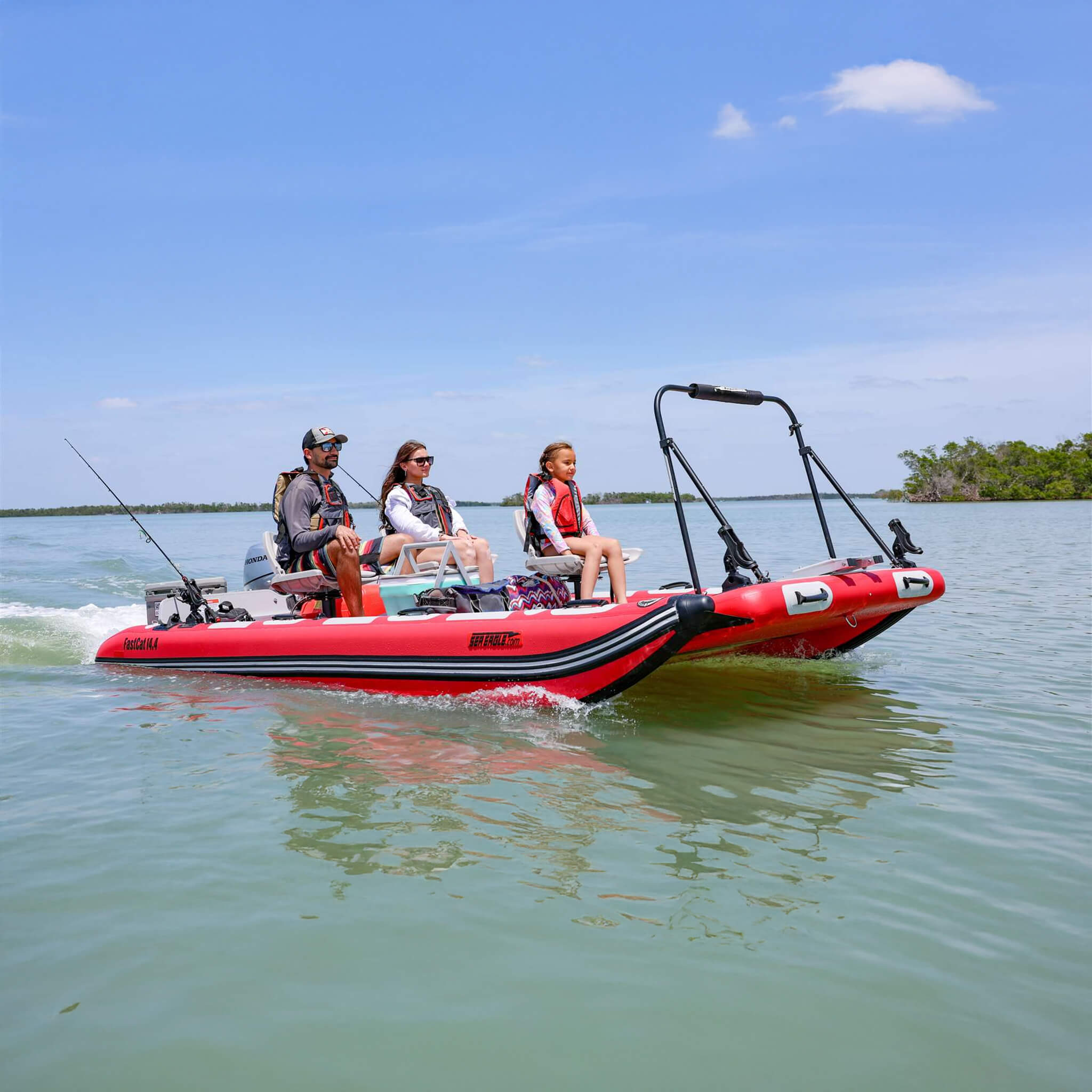 Sea Eagle Boats FastCat14™ Catamaran Inflatable Boat, 14FT [FASTCAT14K] (SAK43210)