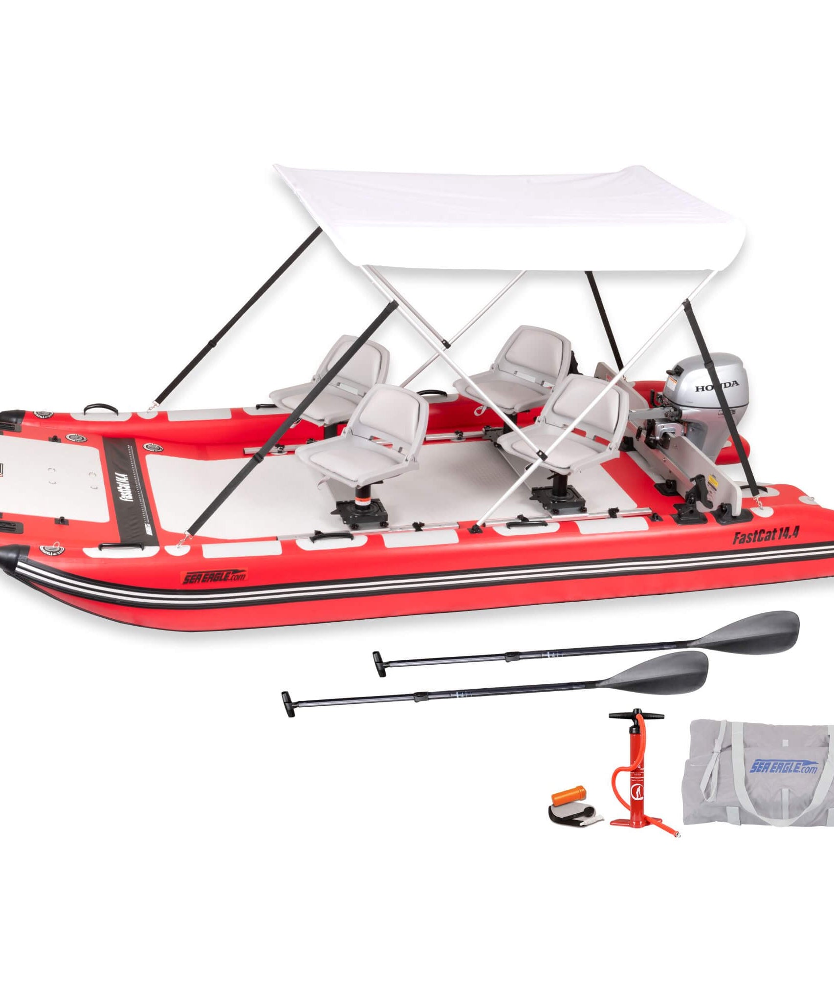 Sea Eagle Boats FastCat14™ Catamaran Inflatable Boat, 14FT [FASTCAT14K] (SAK43210)