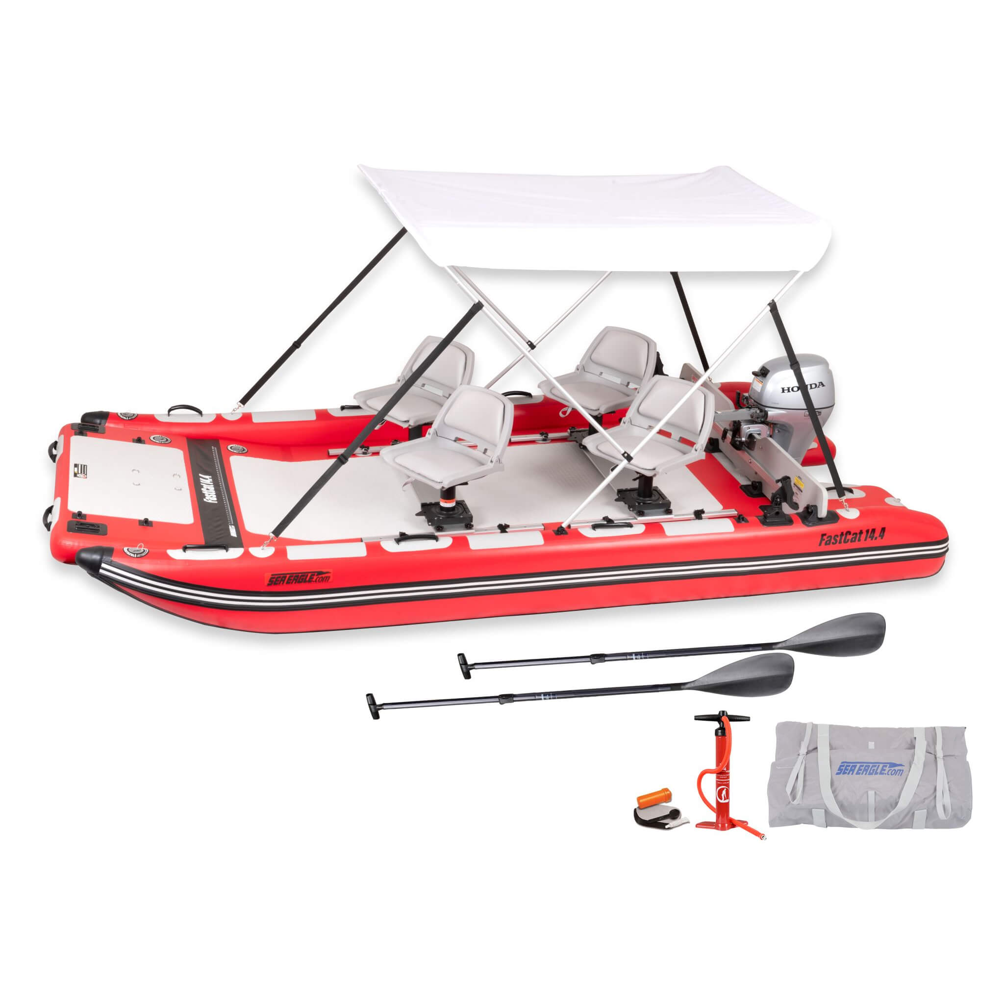 Sea Eagle Boats FastCat14™ Catamaran Inflatable Boat, 14FT [FASTCAT14K] (SAK43210)