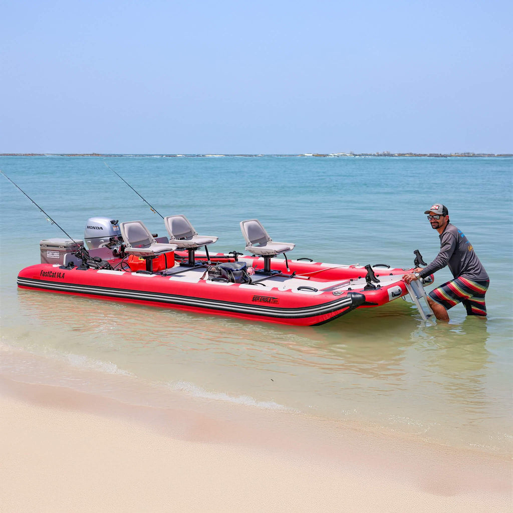 Sea Eagle Boats FastCat14™ Catamaran Inflatable Boat, 14FT [FASTCAT14K] (SAK43210)