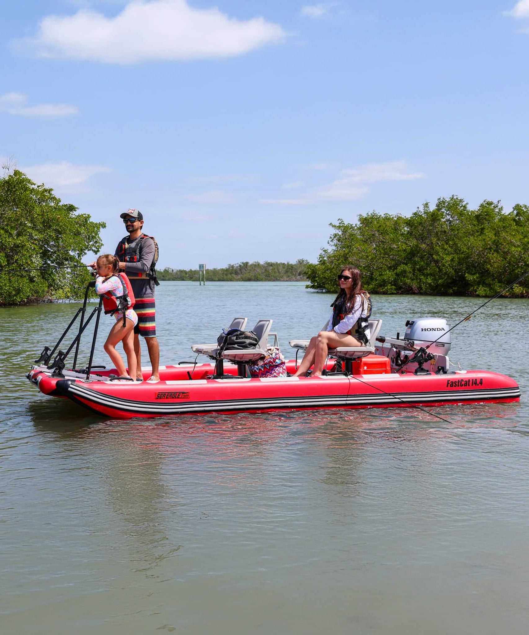 Sea Eagle Boats FastCat14™ Catamaran Inflatable Boat, 14FT [FASTCAT14K] (SAK43210)