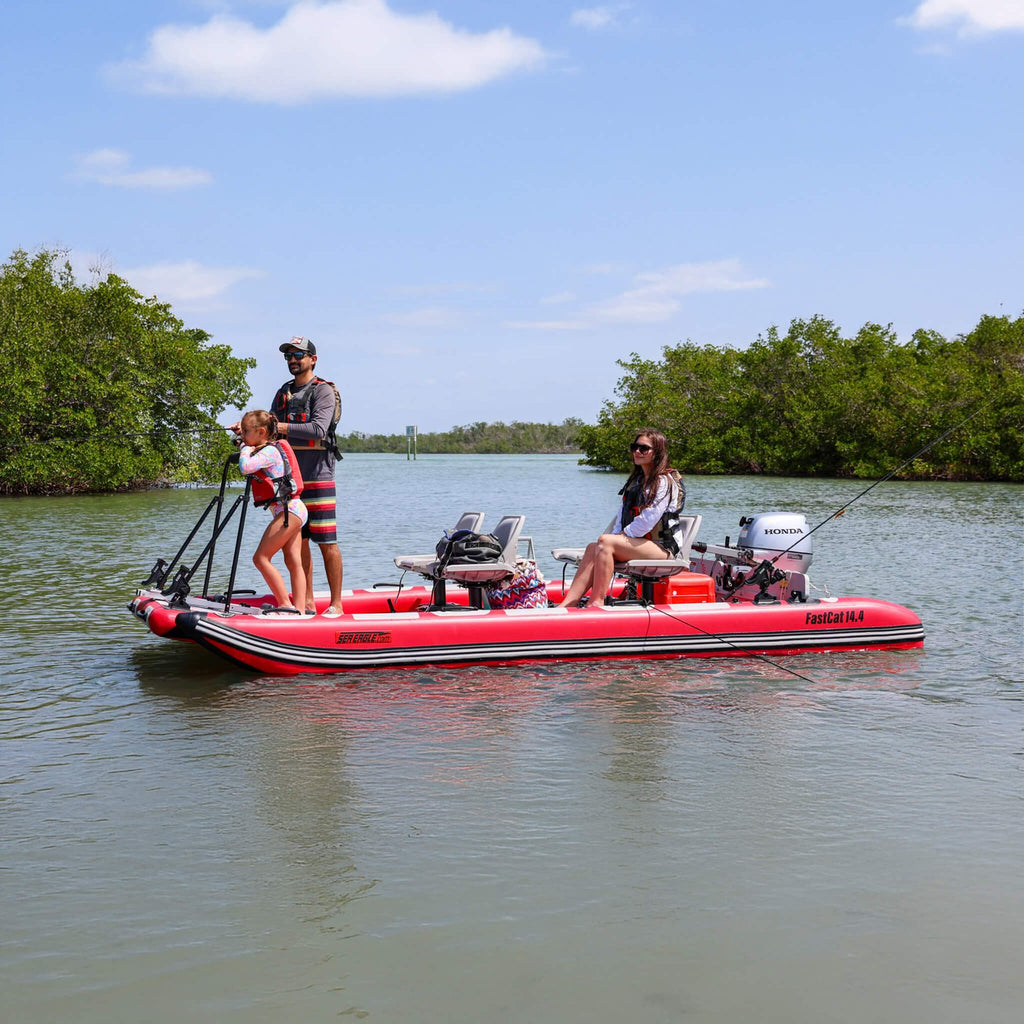 Sea Eagle Boats FastCat14™ Catamaran Inflatable Boat, 14FT [FASTCAT14K] (SAK43210)