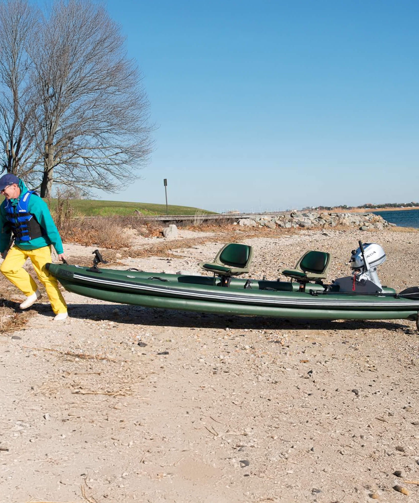 Sea Eagle Boats FSK16 FishSkiff™ Inflatable Fishing Boat, 16FT [FSK16K] (SAK57351)