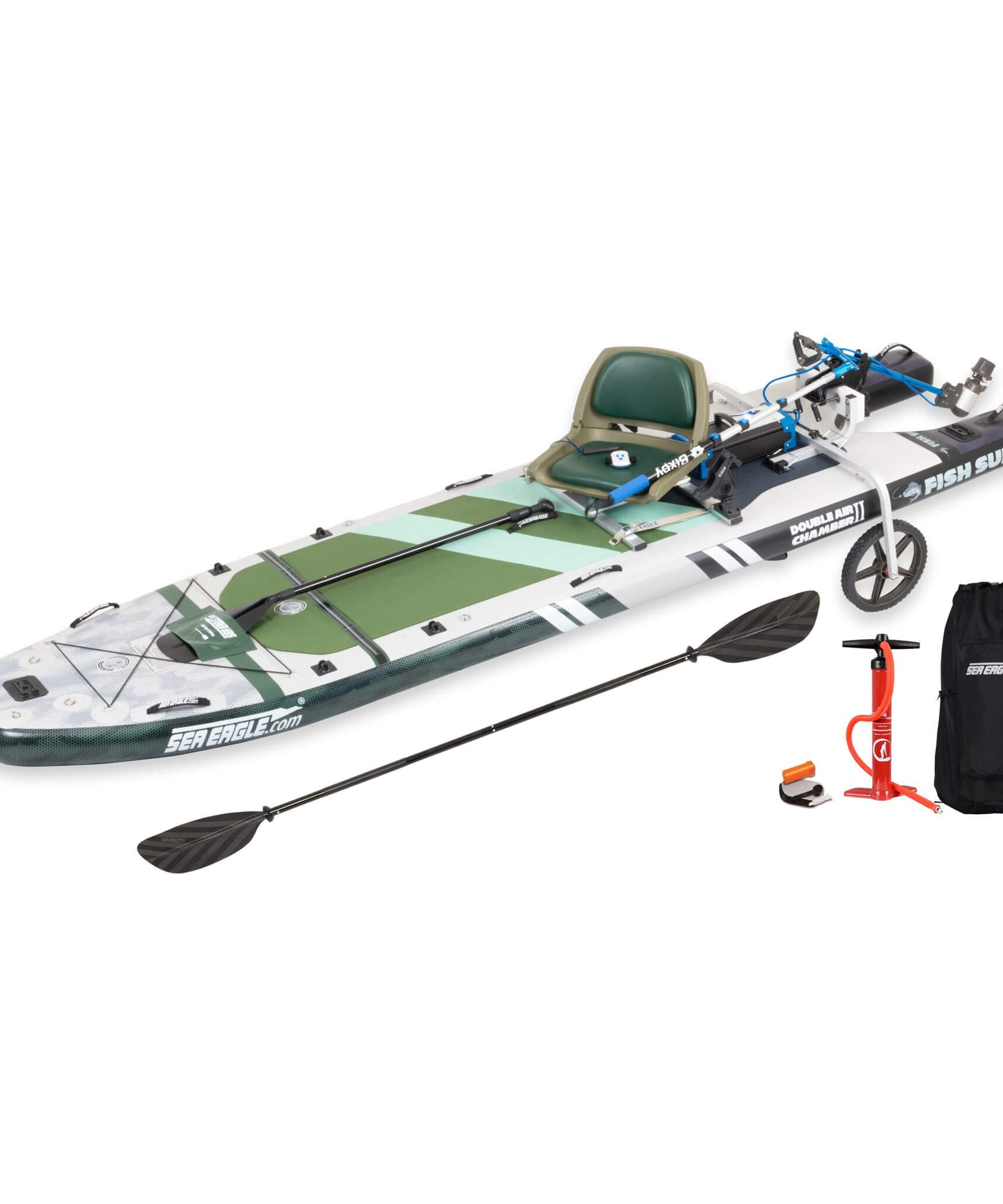 Sea Eagle FS1210 FishSUP 1-Person Inflatable Fishing Stand-Up Paddleboard [FS1210K] (SAK79218)
