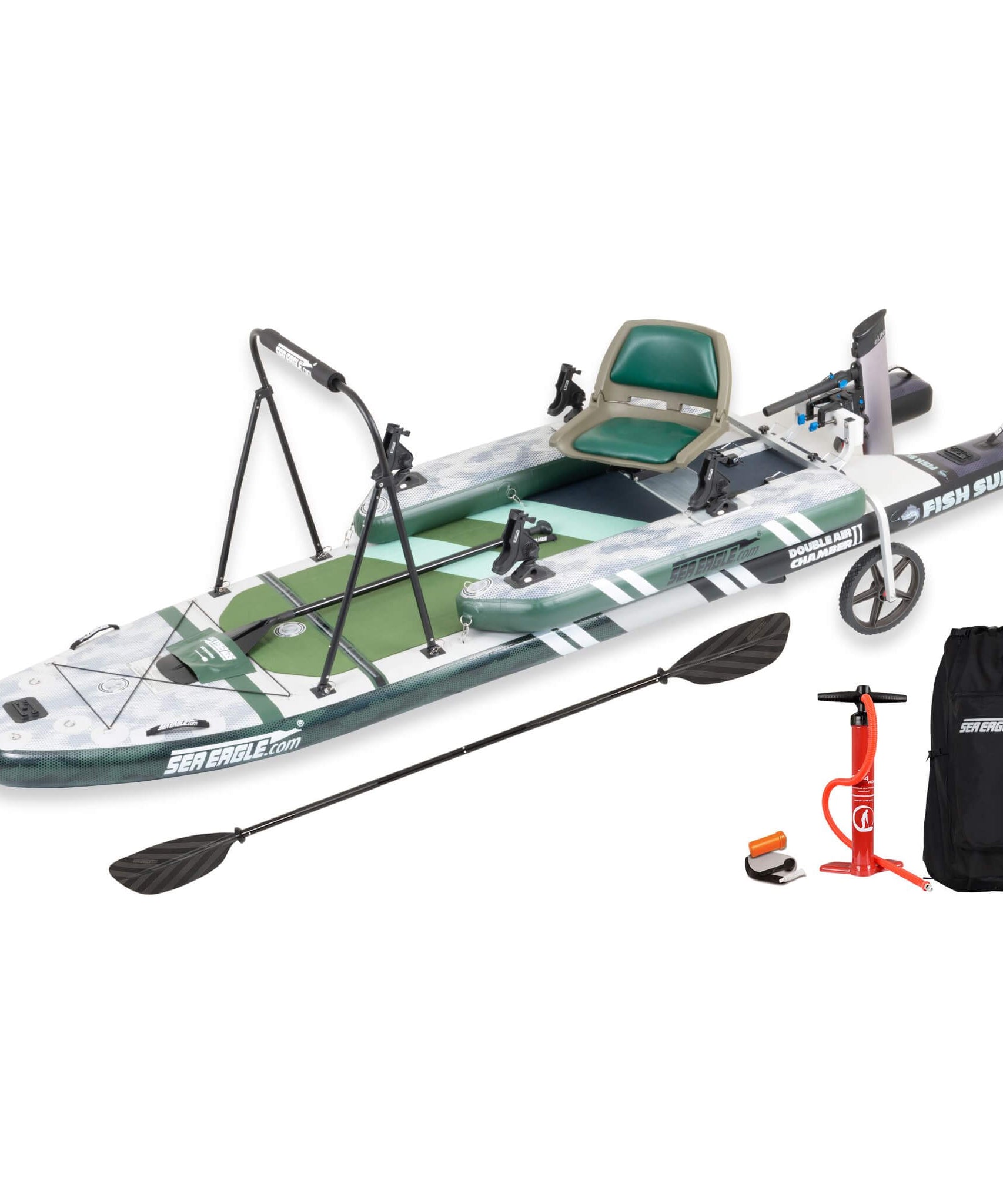 Sea Eagle FS1210 FishSUP 1-Person Inflatable Fishing Stand-Up Paddleboard [FS1210K] (SAK79218)