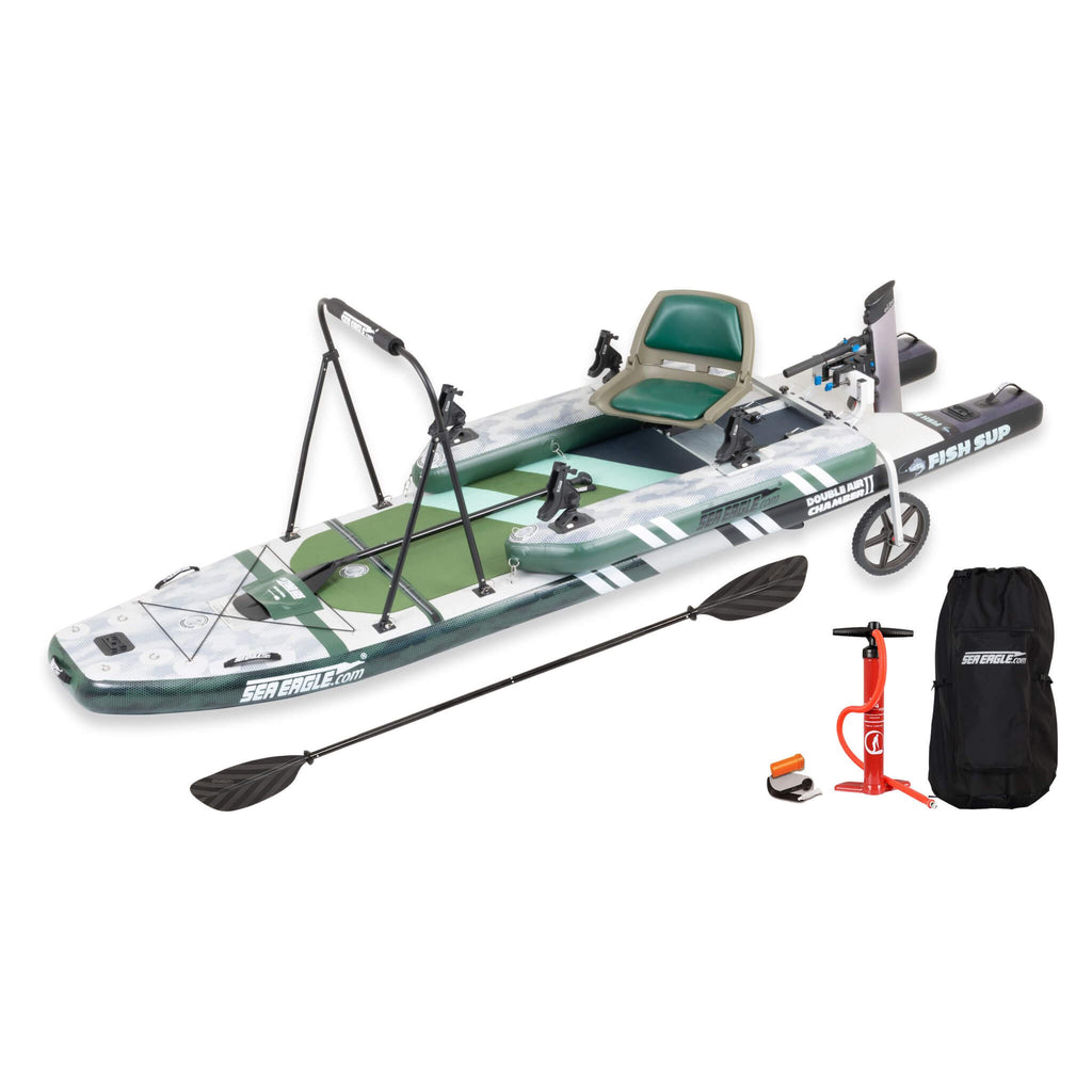 Sea Eagle FS1210 FishSUP 1-Person Inflatable Fishing Stand-Up Paddleboard [FS1210K] (SAK79218)