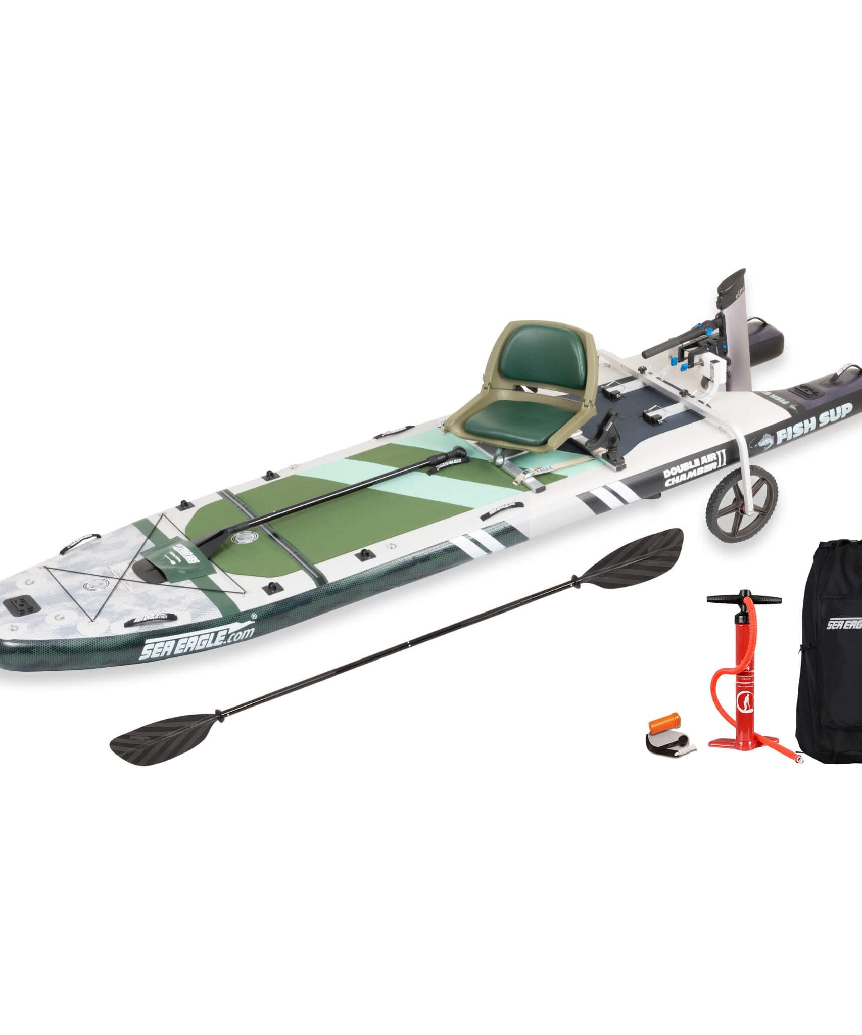 Sea Eagle FS1210 FishSUP 1-Person Inflatable Fishing Stand-Up Paddleboard [FS1210K] (SAK79218)
