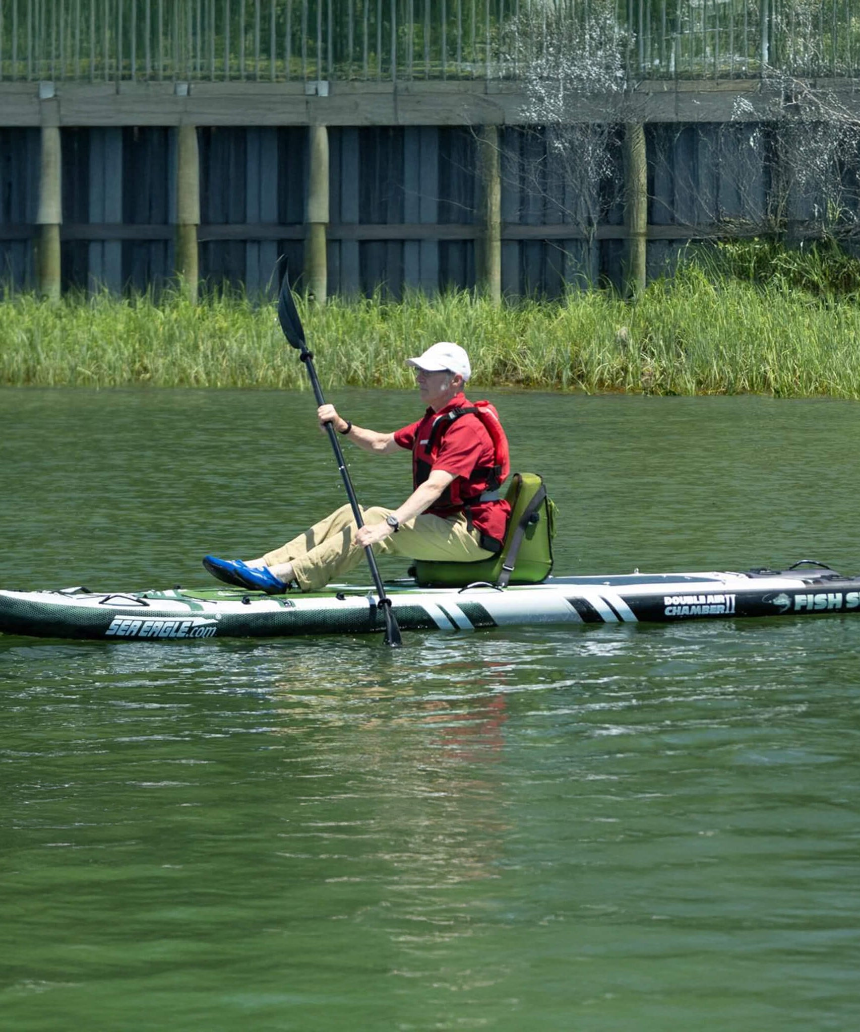 Sea Eagle FS1210 FishSUP 1-Person Inflatable Fishing Stand-Up Paddleboard [FS1210K] (SAK79218)