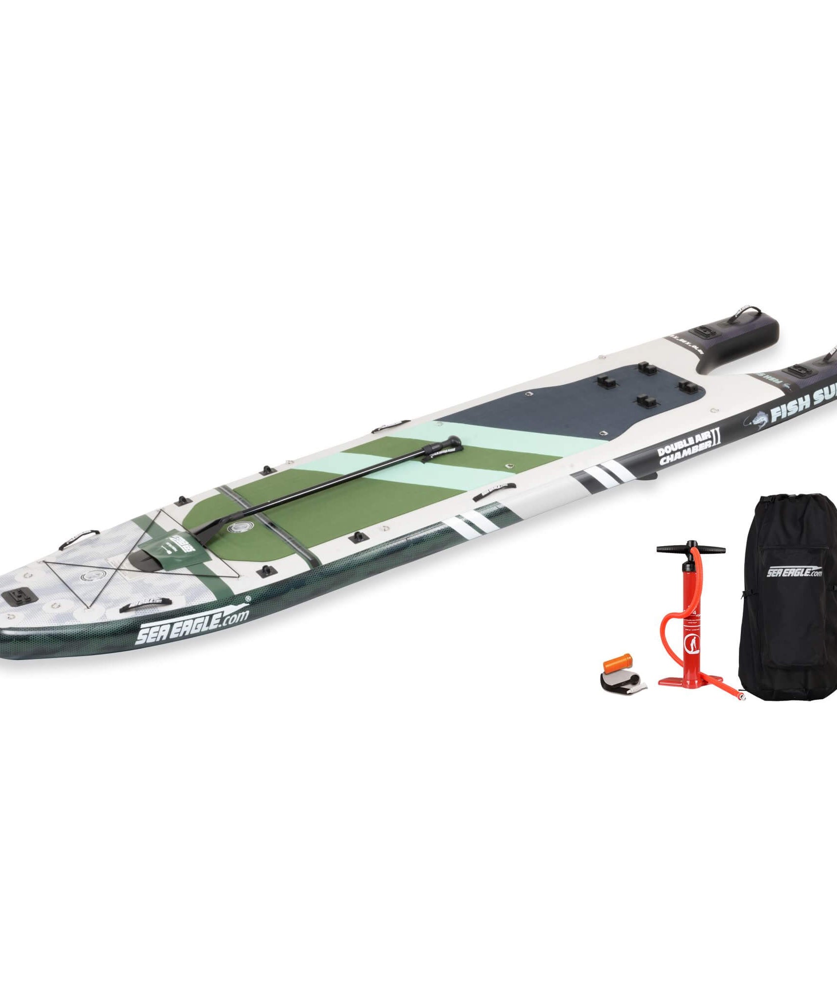 Sea Eagle FS1210 FishSUP 1-Person Inflatable Fishing Stand-Up Paddleboard [FS1210K] (SAK79218)