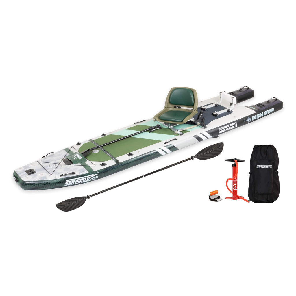 Sea Eagle FS1210 FishSUP 1-Person Inflatable Fishing Stand-Up Paddleboard [FS1210K] (SAK79218)