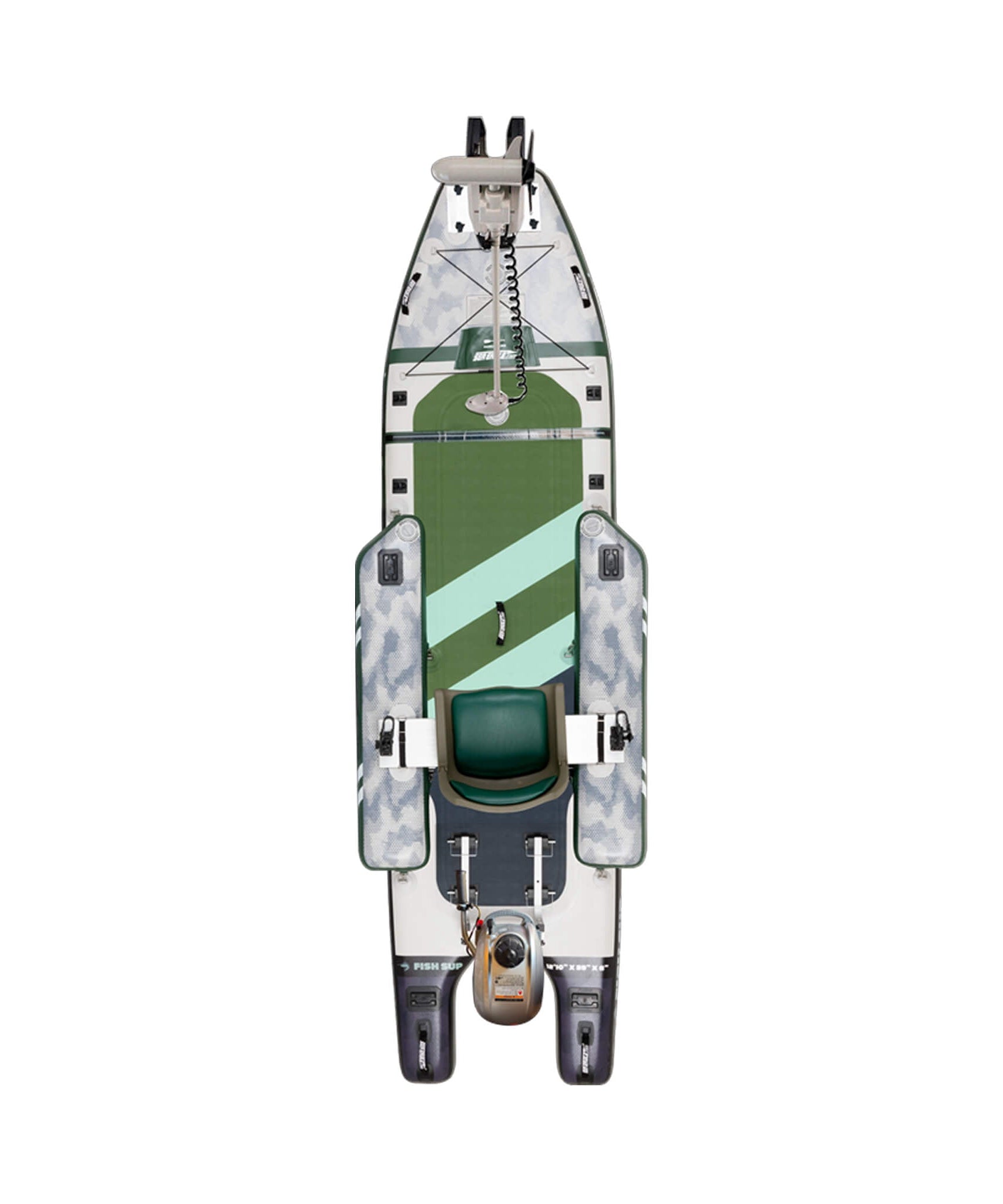 Sea Eagle FS1210 FishSUP 1-Person Inflatable Fishing Stand-Up Paddleboard [FS1210K] (SAK79218)