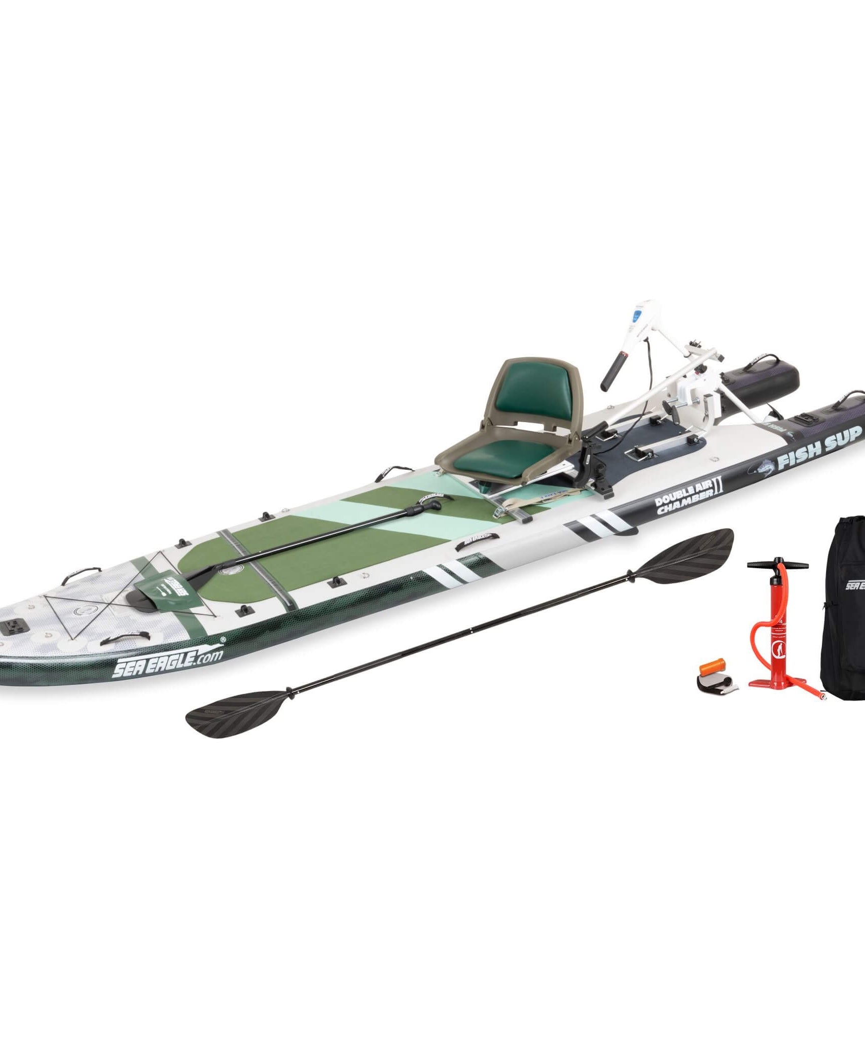 Sea Eagle FS1210 FishSUP 1-Person Inflatable Fishing Stand-Up Paddleboard [FS1210K] (SAK79218)