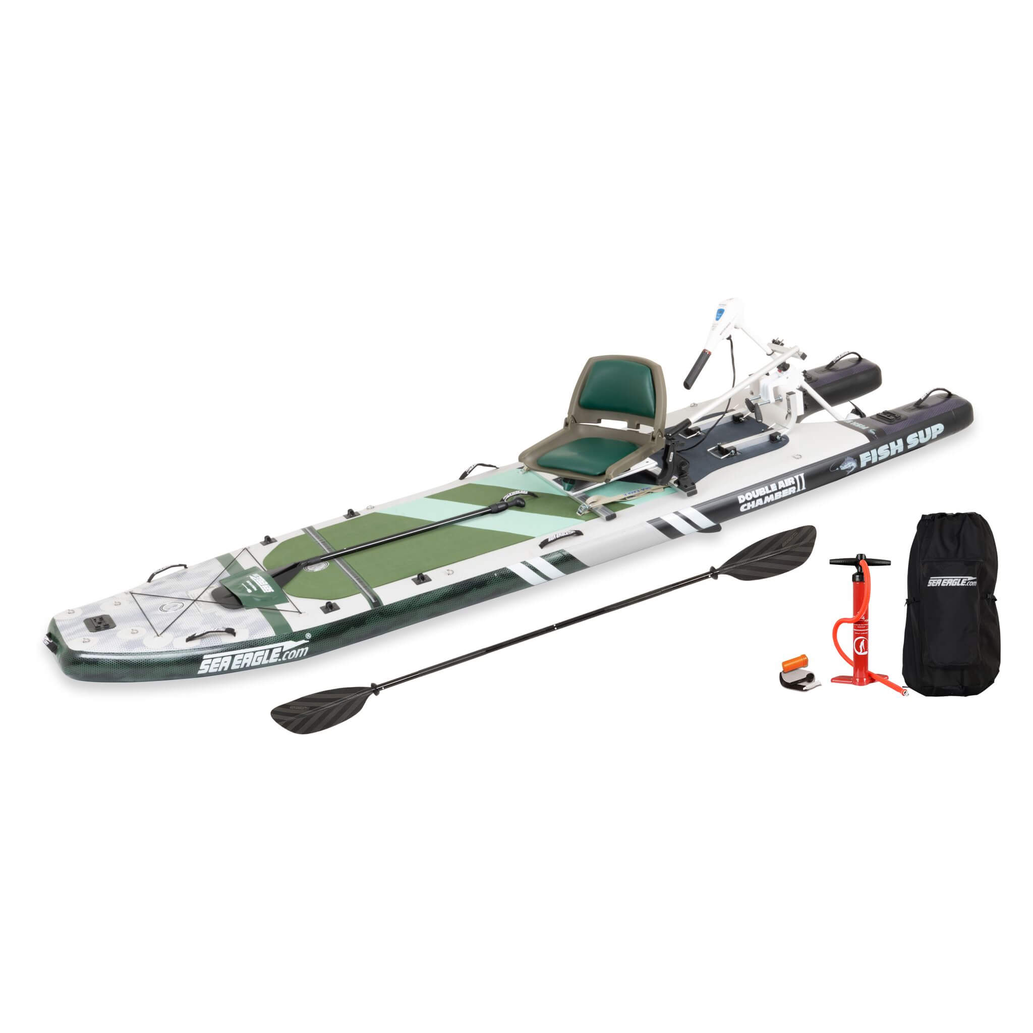Sea Eagle FS1210 FishSUP 1-Person Inflatable Fishing Stand-Up Paddleboard [FS1210K] (SAK79218)