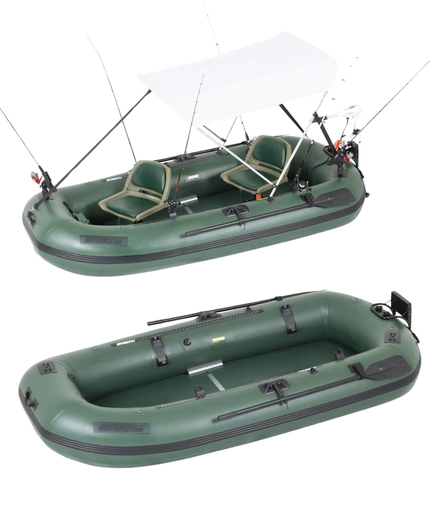 Sea Eagle STS10 Stealth Stalker Frameless Inflatable Fishing Boat, 10FT [STS10K] (SAK59314)