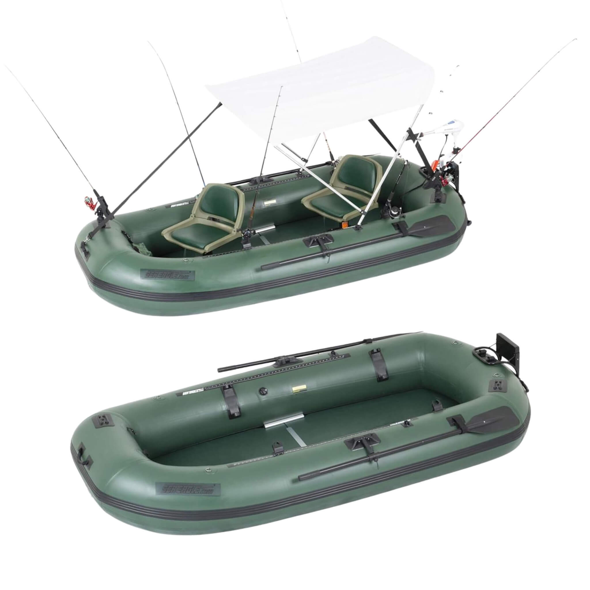 Sea Eagle STS10 Stealth Stalker Frameless Inflatable Fishing Boat, 10FT [STS10K] (SAK59314)