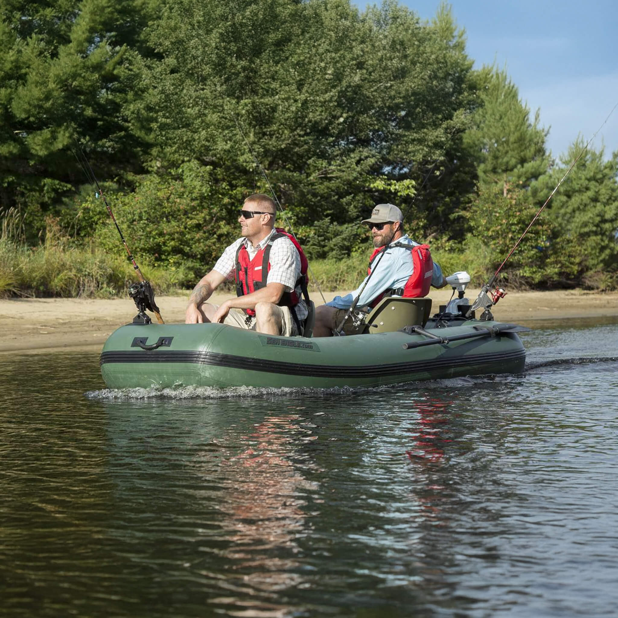 Sea Eagle STS10 Stealth Stalker Frameless Inflatable Fishing Boat, 10FT [STS10K] (SAK59314)