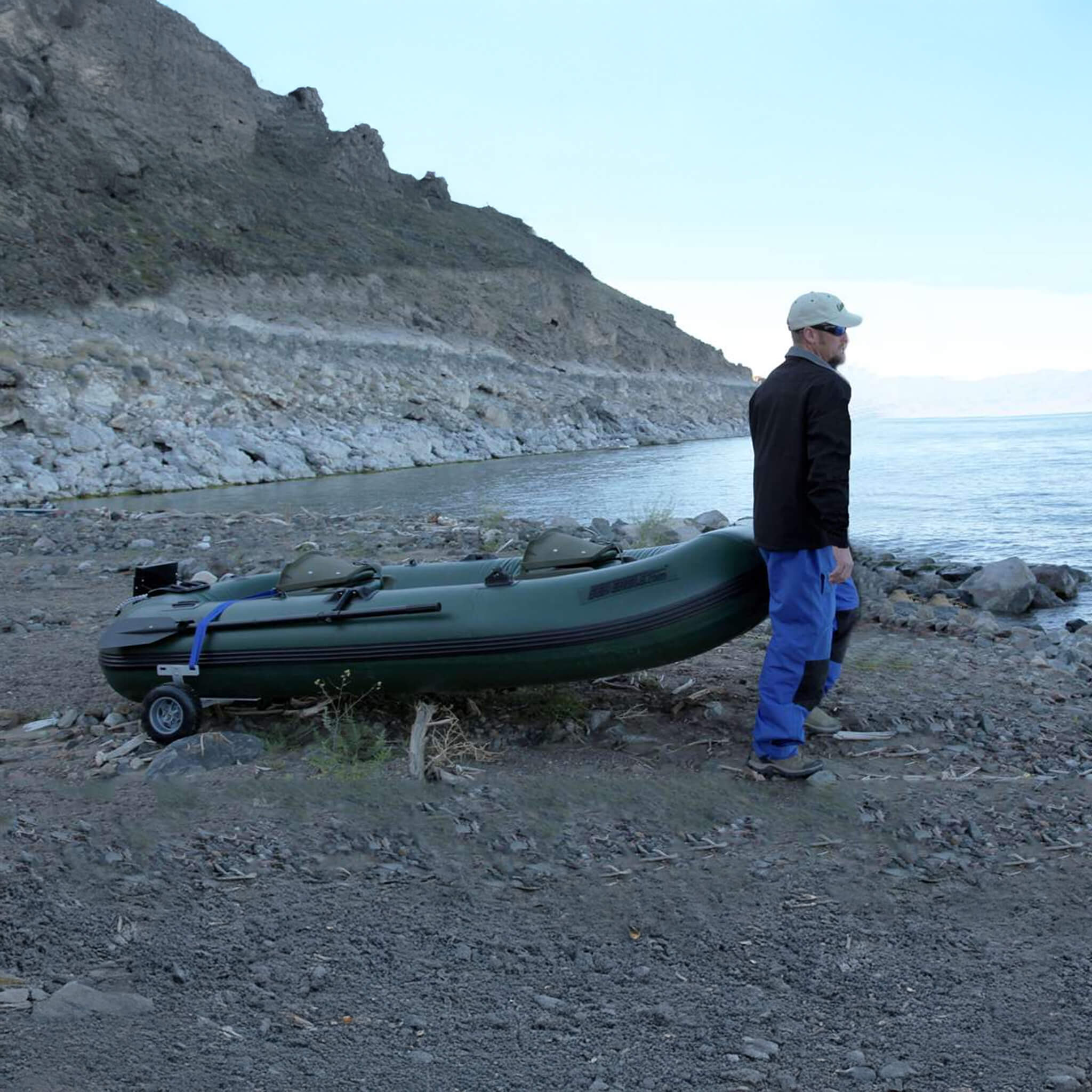 Sea Eagle STS10 Stealth Stalker Frameless Inflatable Fishing Boat, 10FT [STS10K] (SAK59314)