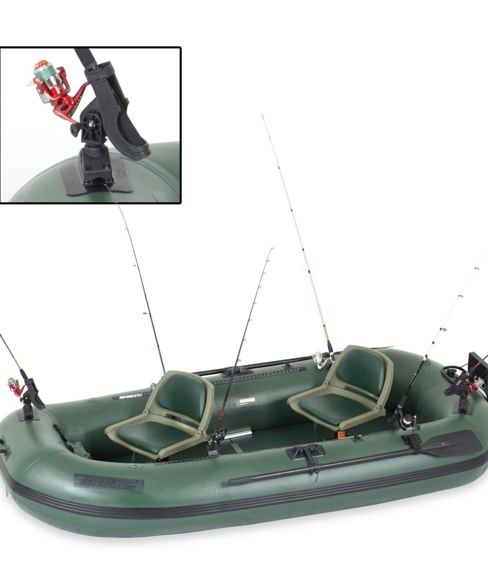 Sea Eagle STS10 Stealth Stalker Frameless Inflatable Fishing Boat, 10FT [STS10K] (SAK59314)