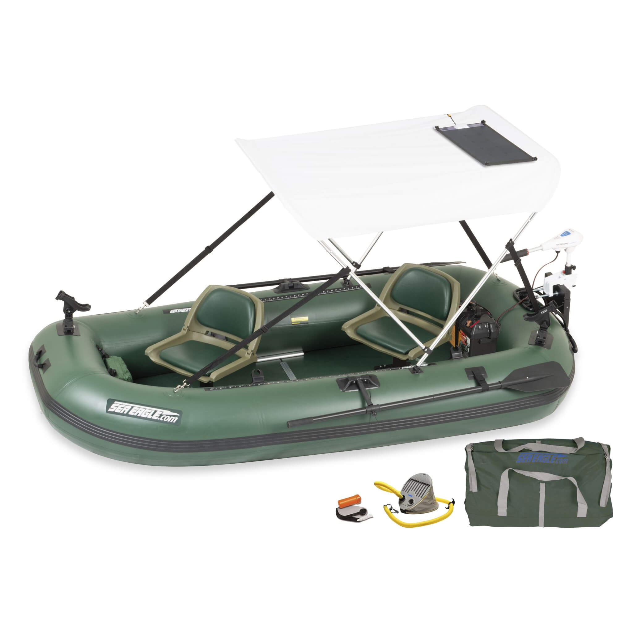 Sea Eagle STS10 Stealth Stalker Frameless Inflatable Fishing Boat, 10FT [STS10K] (SAK59314)